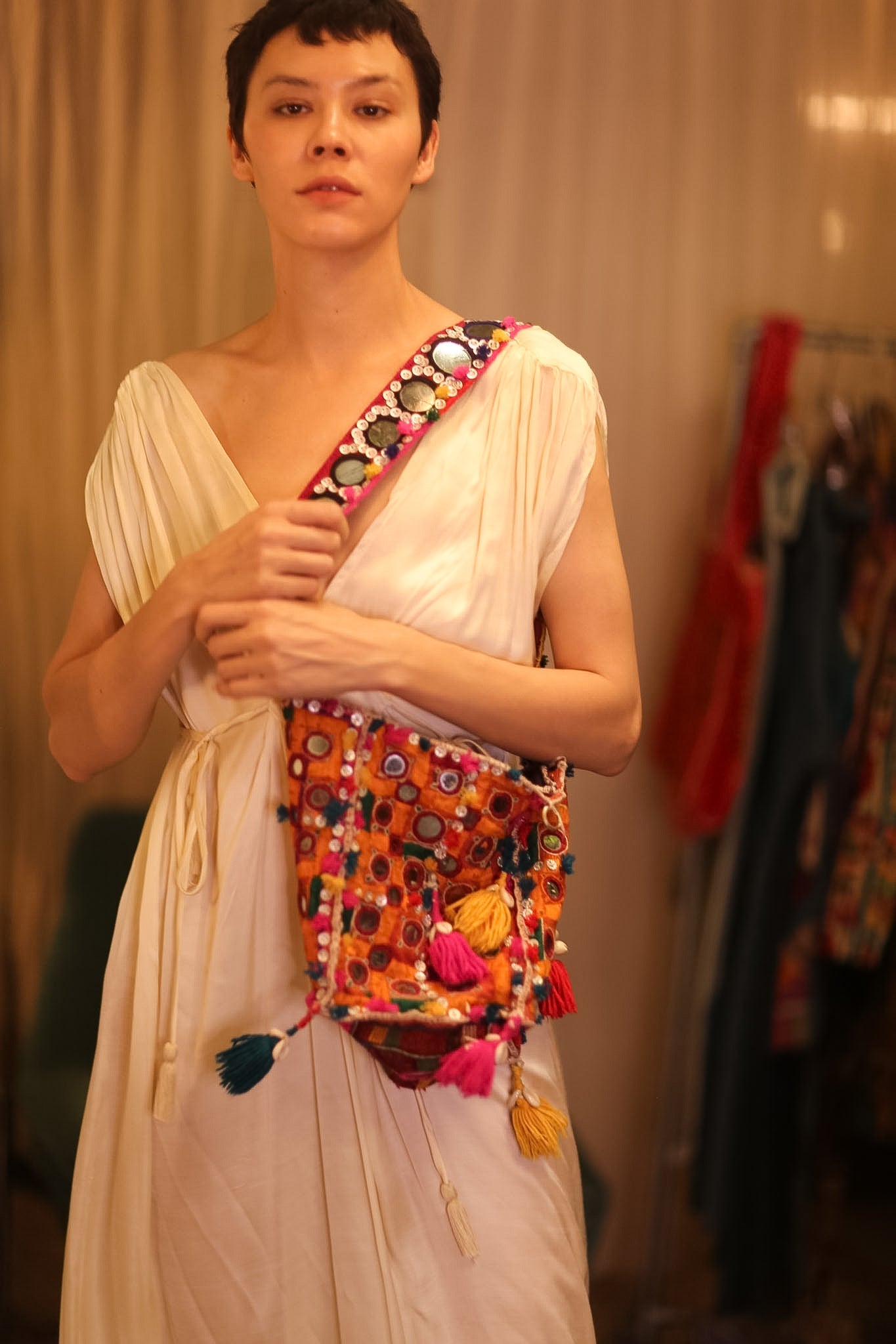 HANDMADE MIRROR BAG BBE - BANGKOK TAILOR CLOTHING STORE - HANDMADE CLOTHING