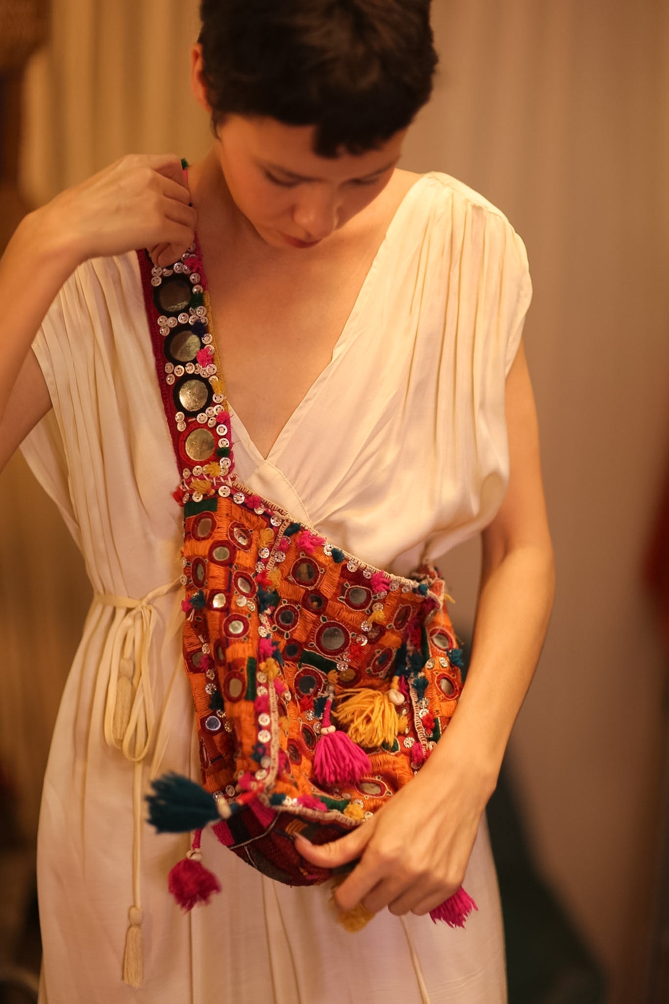 HANDMADE MIRROR BAG BBE - BANGKOK TAILOR CLOTHING STORE - HANDMADE CLOTHING