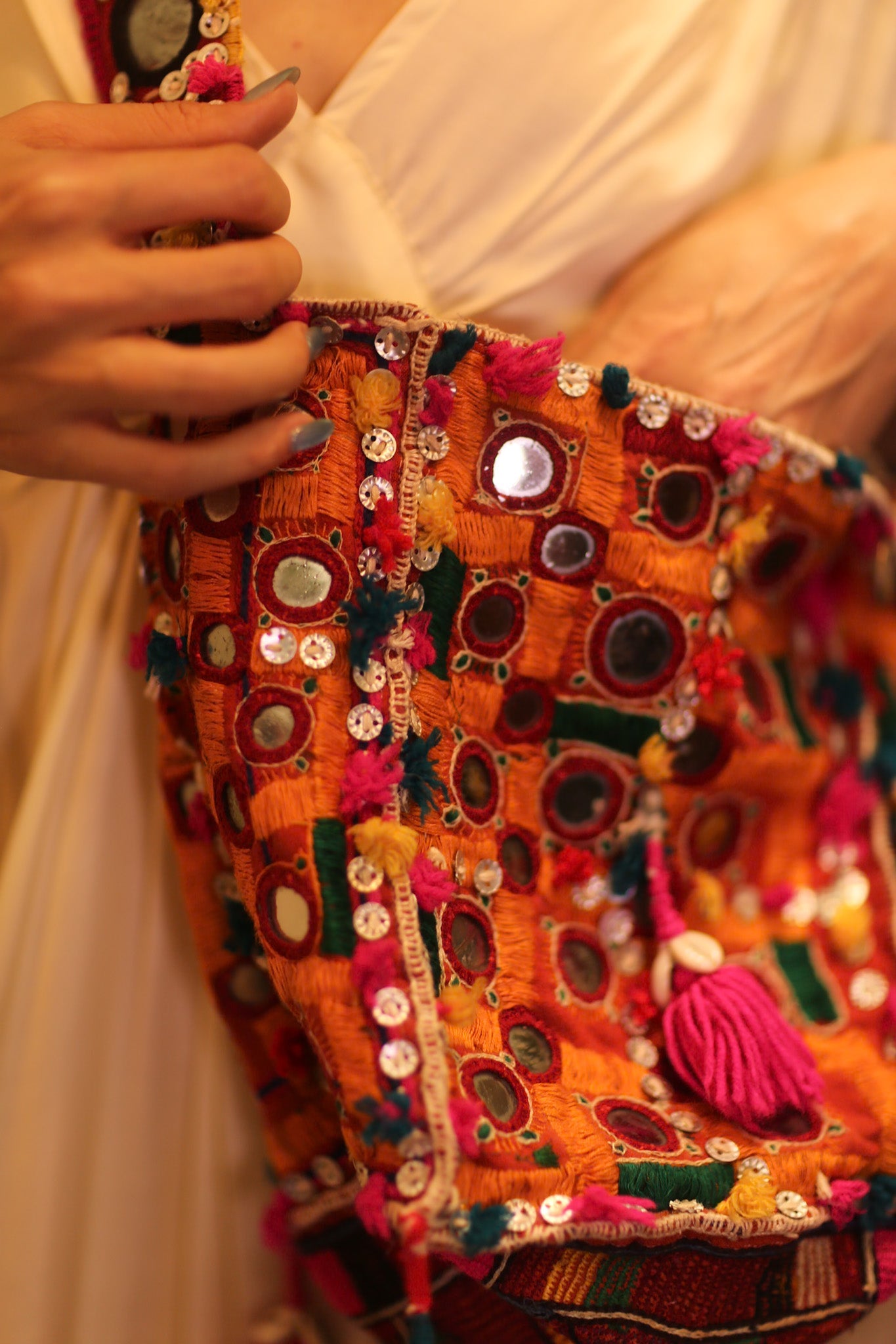 HANDMADE MIRROR BAG BBE - BANGKOK TAILOR CLOTHING STORE - HANDMADE CLOTHING