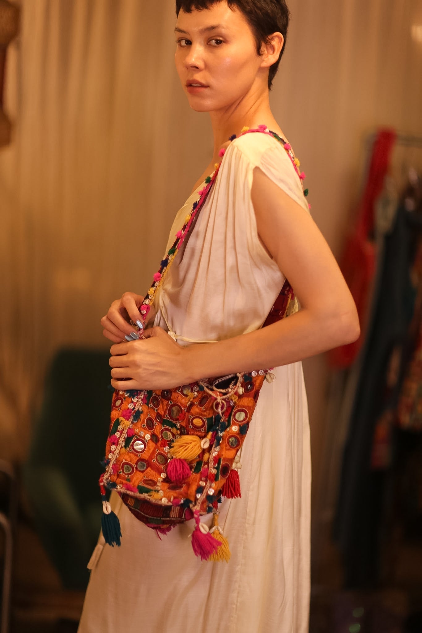 HANDMADE MIRROR BAG BBE - BANGKOK TAILOR CLOTHING STORE - HANDMADE CLOTHING