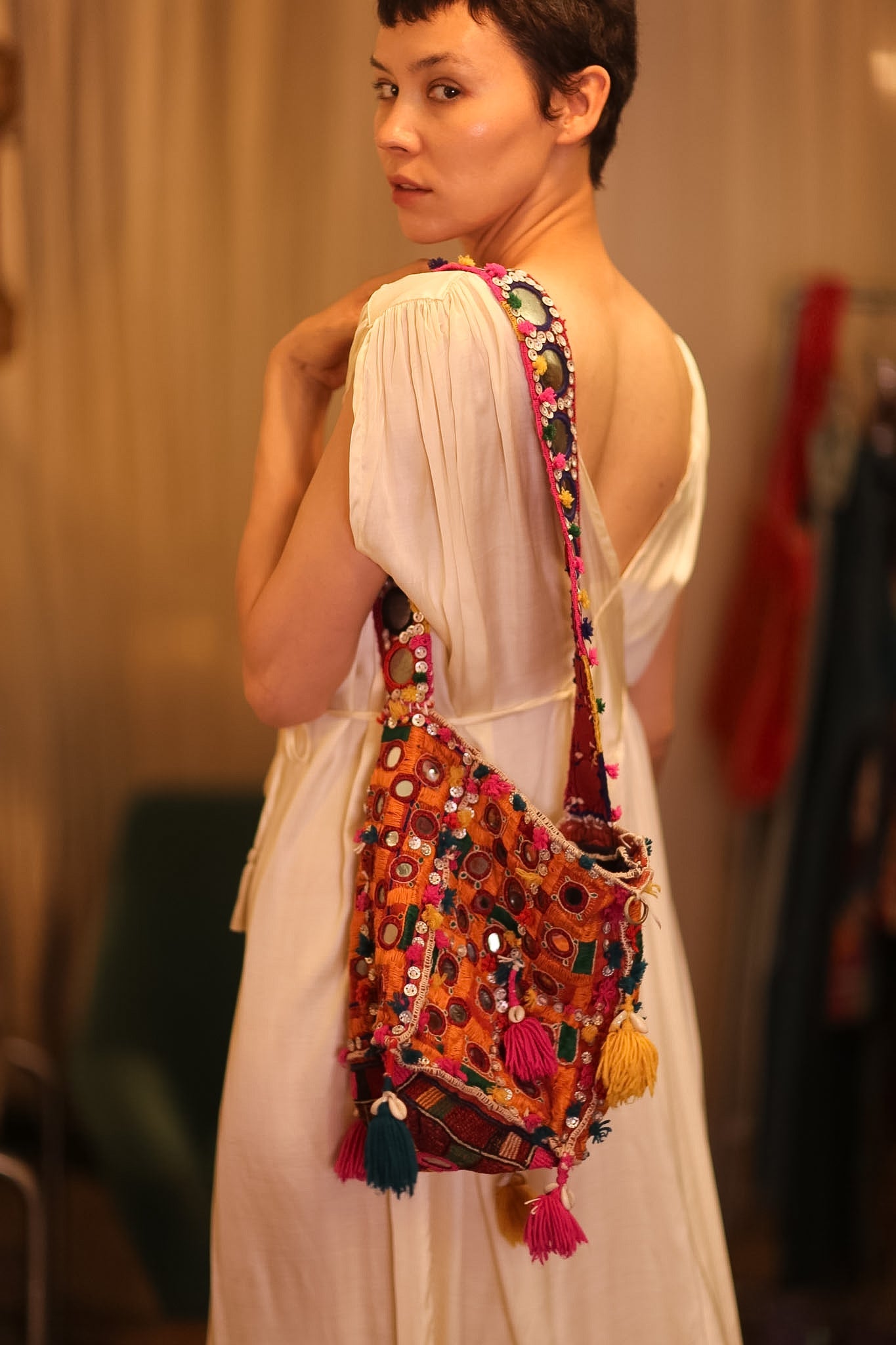 HANDMADE MIRROR BAG BBE - BANGKOK TAILOR CLOTHING STORE - HANDMADE CLOTHING