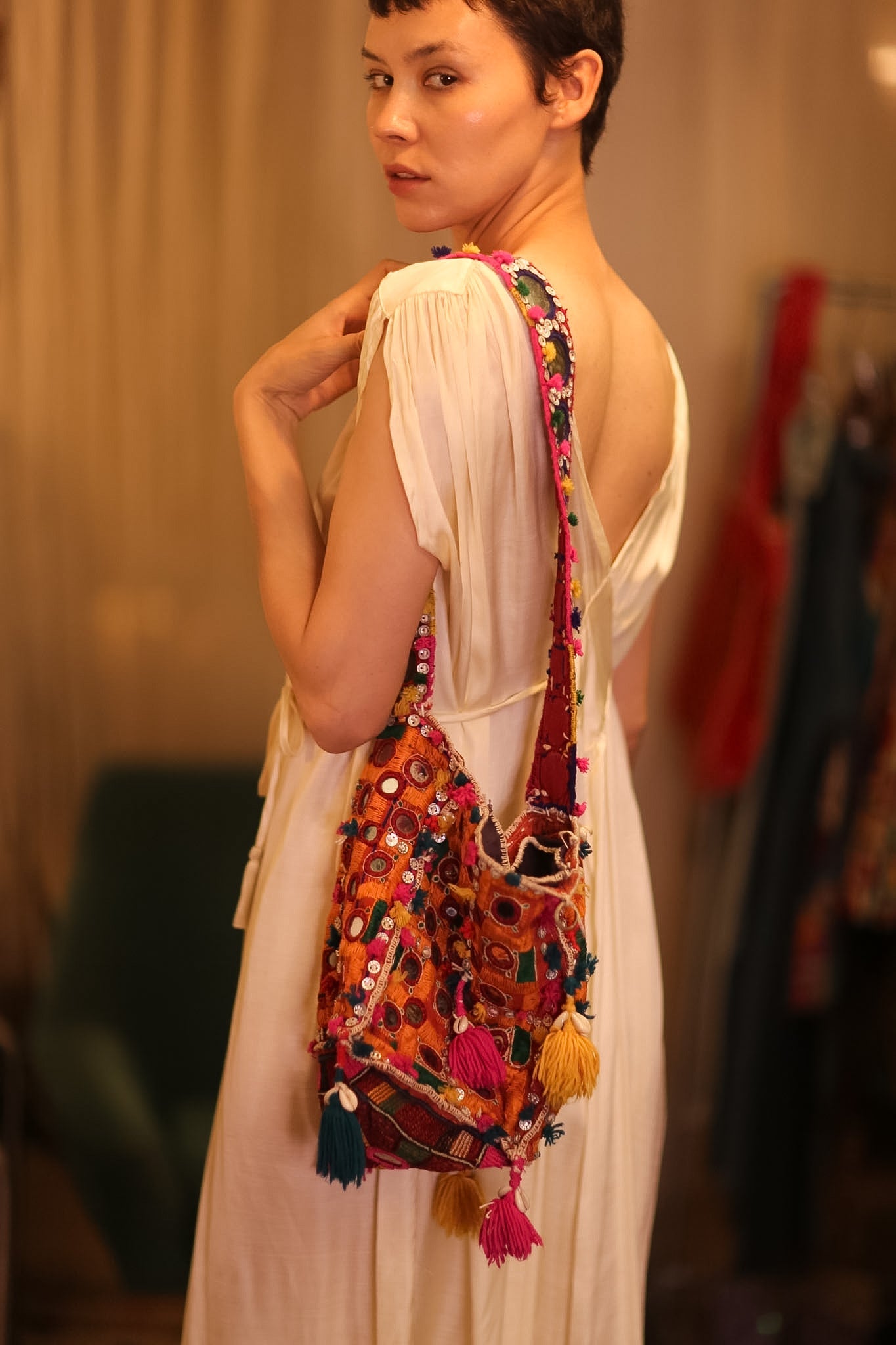 HANDMADE MIRROR BAG BBE - BANGKOK TAILOR CLOTHING STORE - HANDMADE CLOTHING