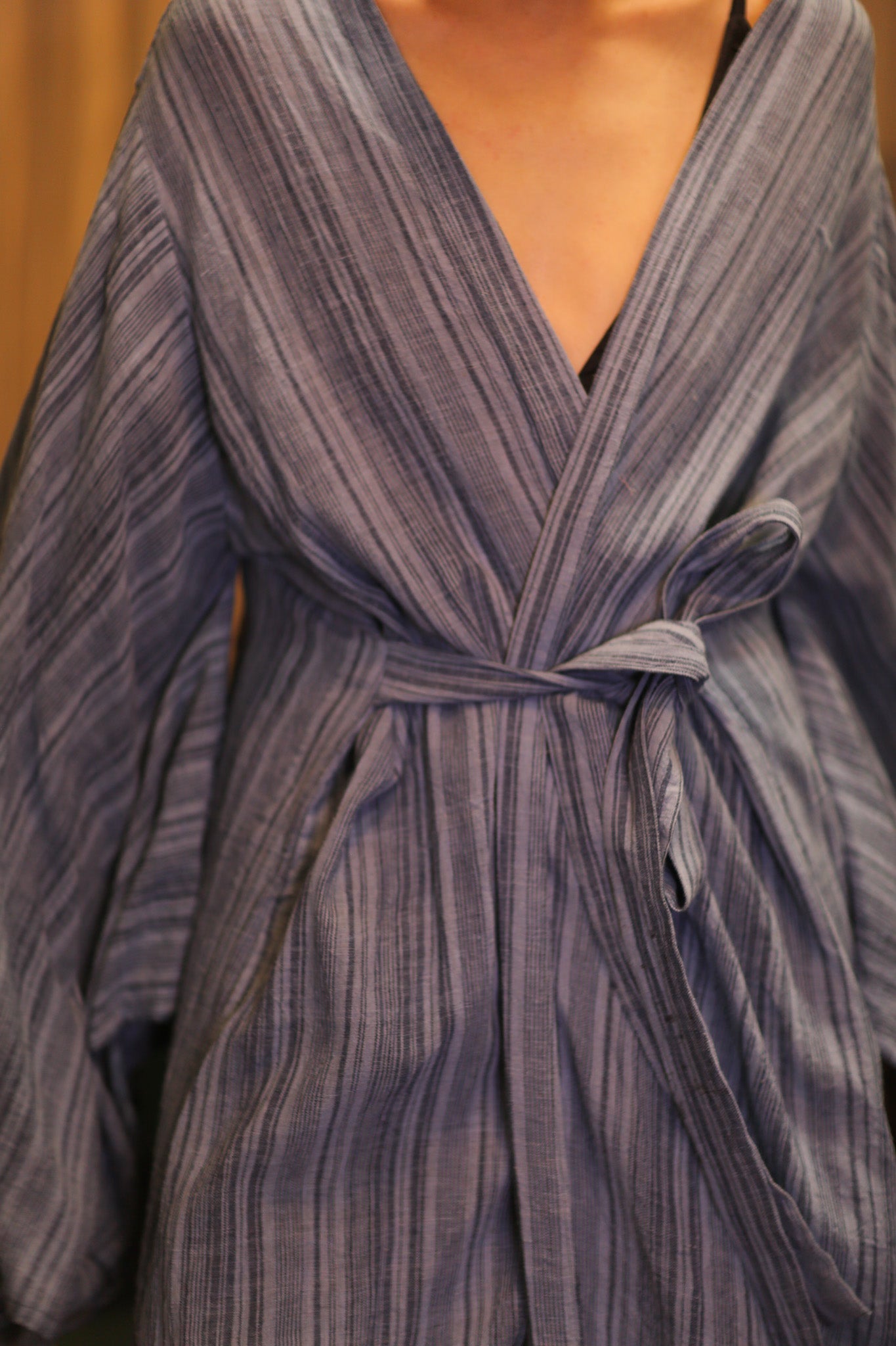 HANDWOVEN COTTON WING KIMONO PINA LAYLA - BANGKOK TAILOR CLOTHING STORE - HANDMADE CLOTHING