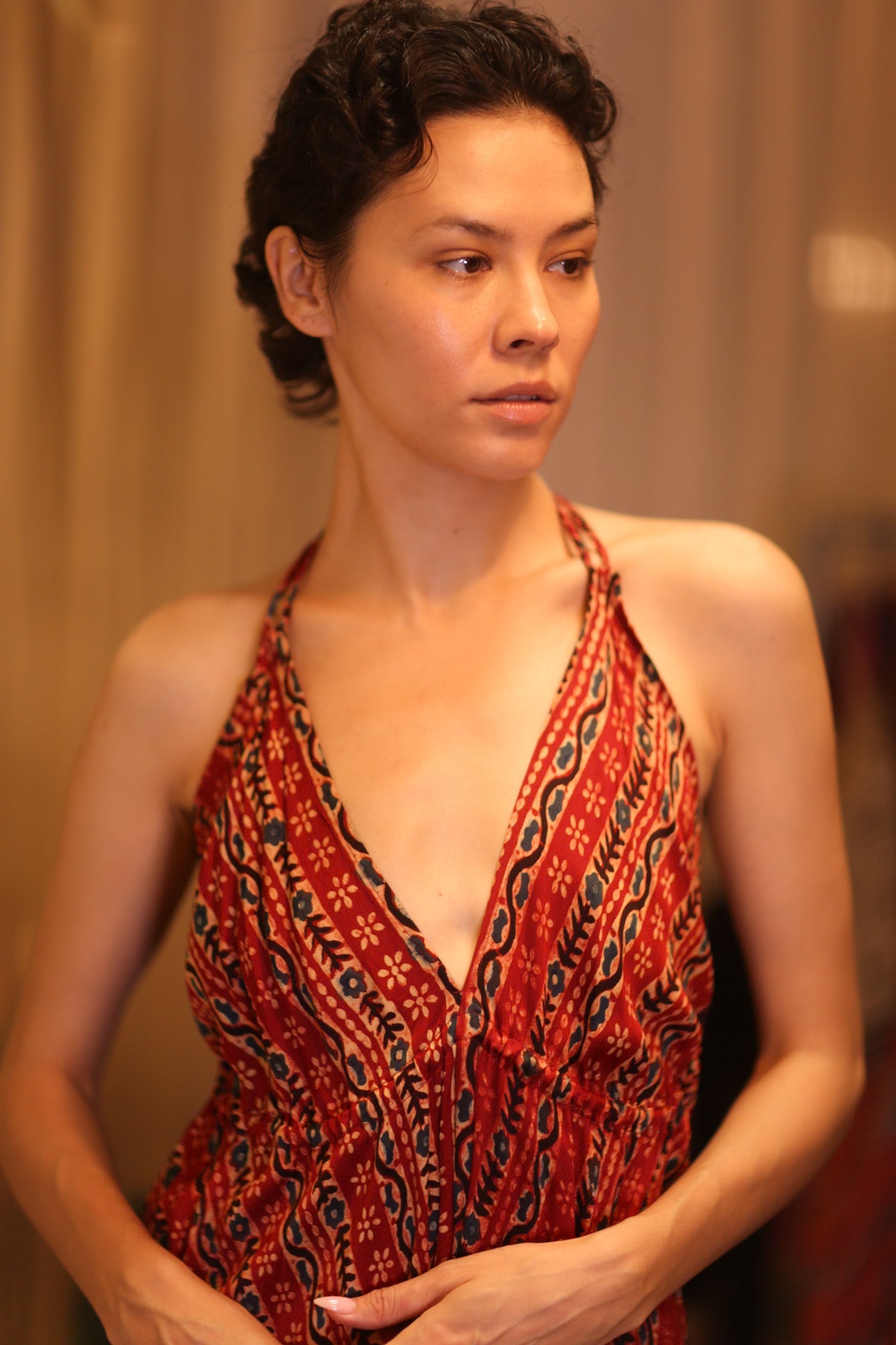 HANNA SILK DRESS KAWA - BANGKOK TAILOR CLOTHING STORE - HANDMADE CLOTHING