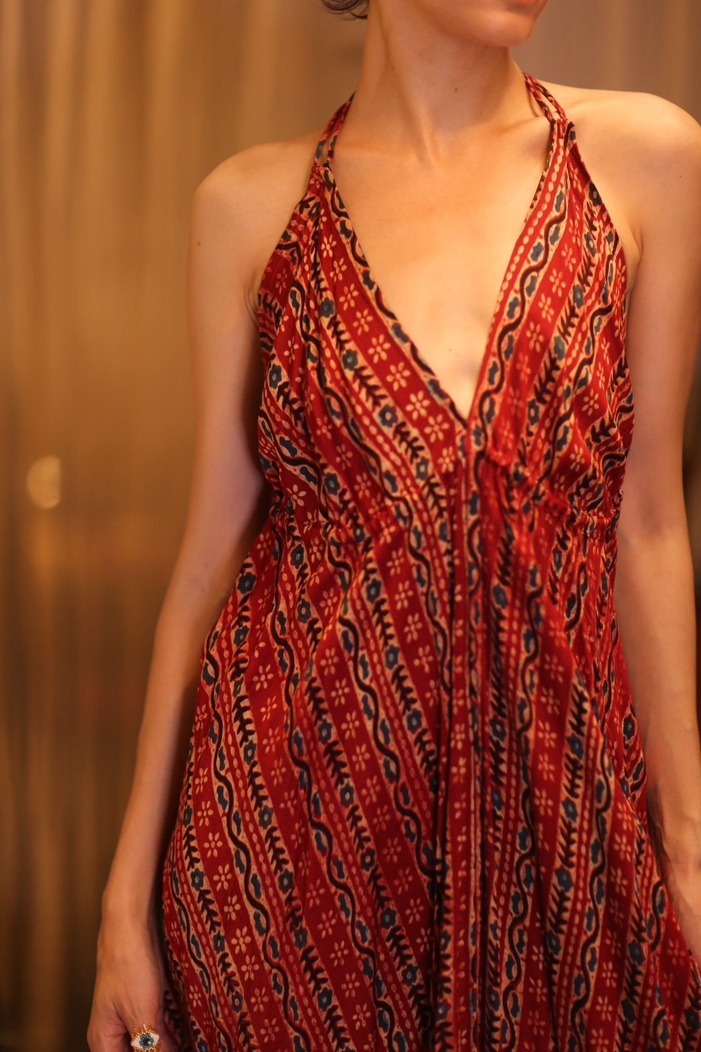 HANNA SILK DRESS KAWA - BANGKOK TAILOR CLOTHING STORE - HANDMADE CLOTHING