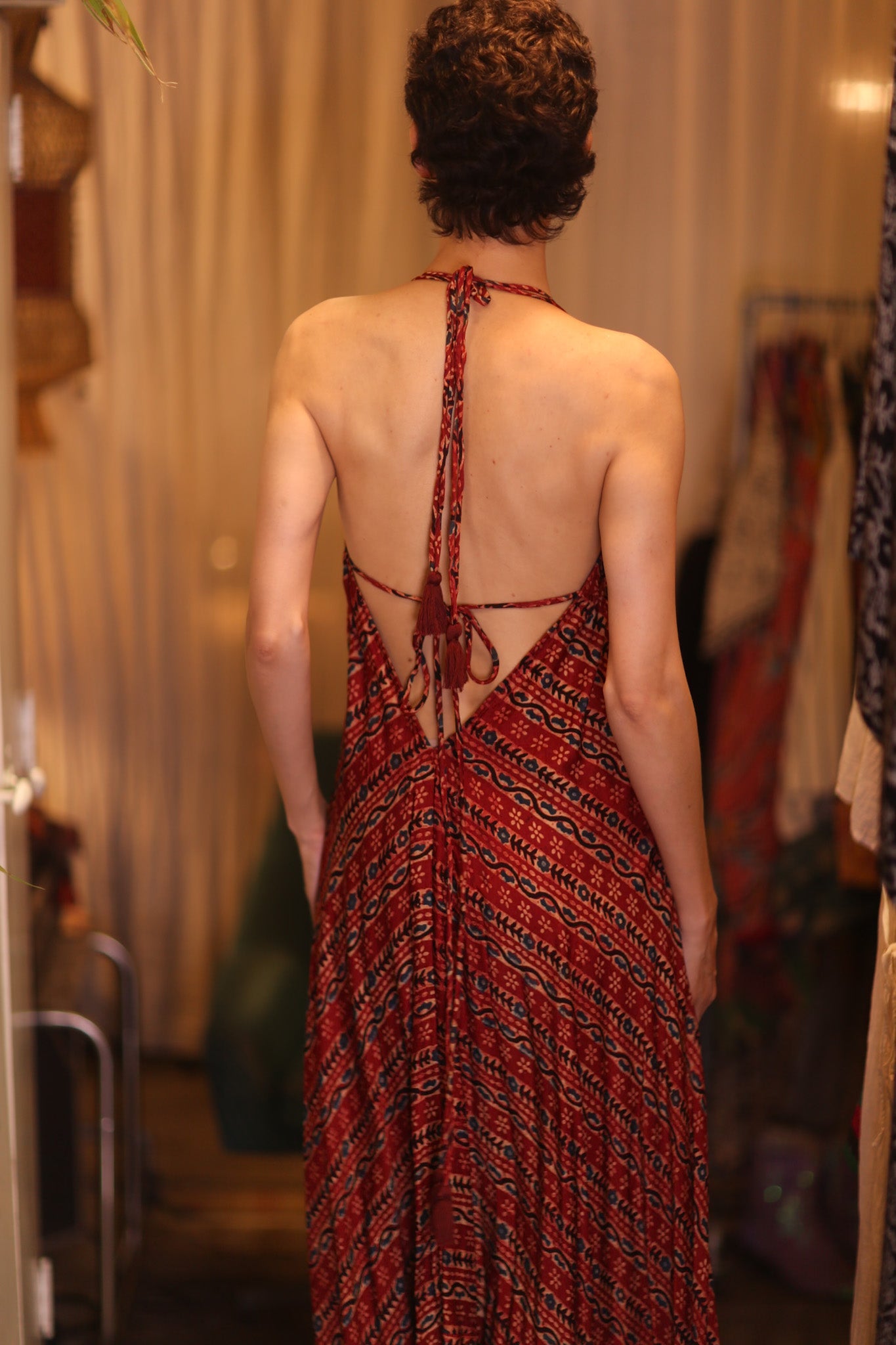 HANNA SILK DRESS KAWA - BANGKOK TAILOR CLOTHING STORE - HANDMADE CLOTHING