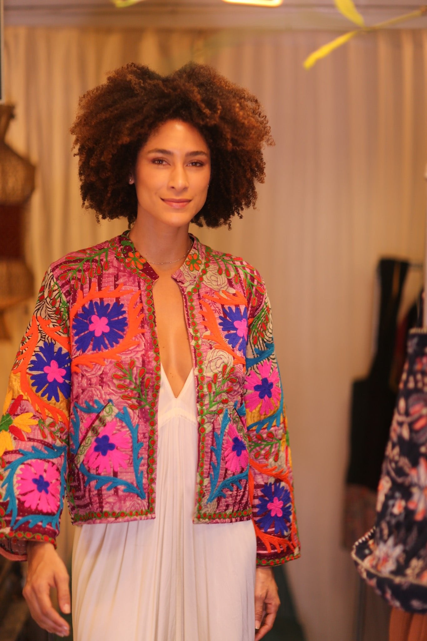 INGRID MIA EMBROIDERED JACKET - BANGKOK TAILOR CLOTHING STORE - HANDMADE CLOTHING