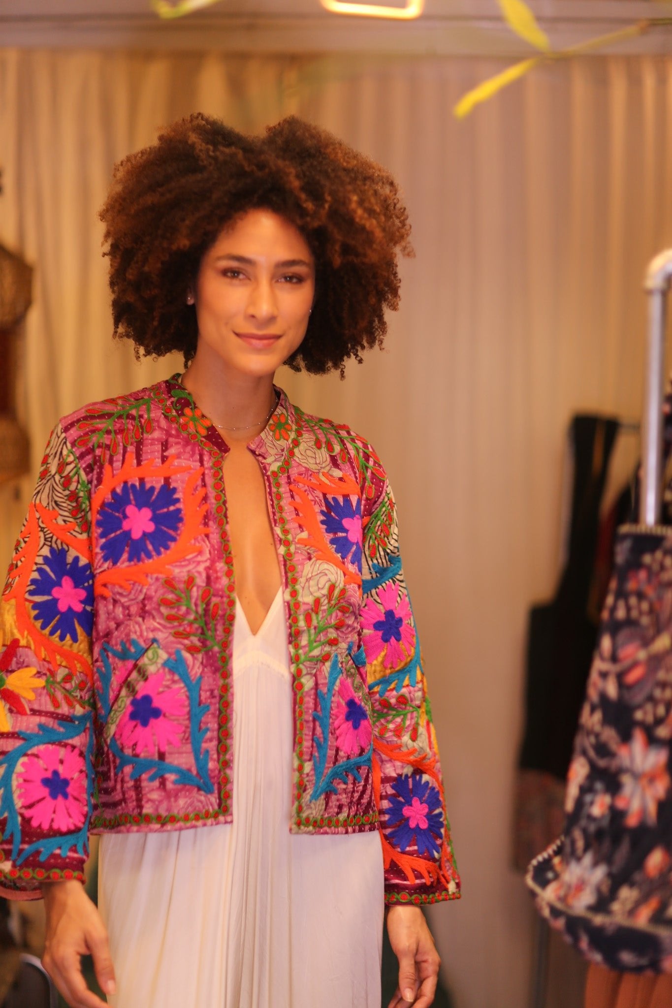 INGRID MIA EMBROIDERED JACKET - BANGKOK TAILOR CLOTHING STORE - HANDMADE CLOTHING