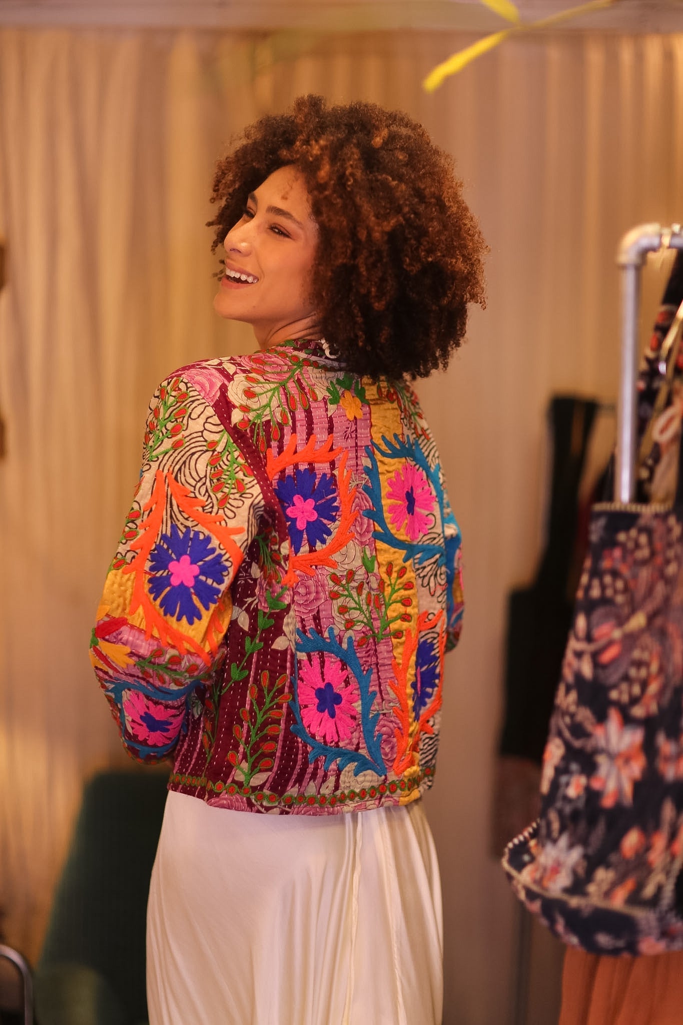 INGRID MIA EMBROIDERED JACKET - BANGKOK TAILOR CLOTHING STORE - HANDMADE CLOTHING