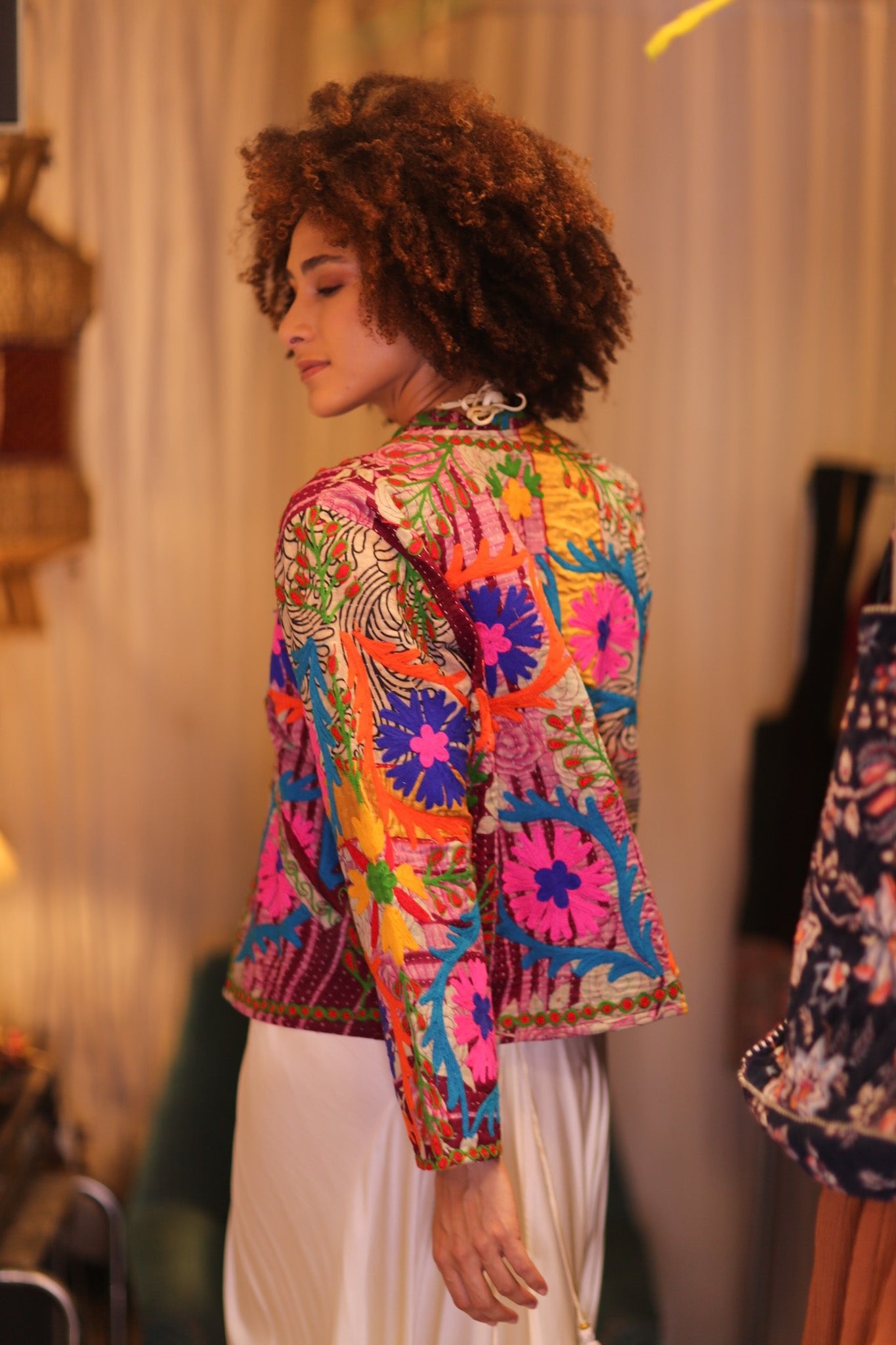 INGRID MIA EMBROIDERED JACKET - BANGKOK TAILOR CLOTHING STORE - HANDMADE CLOTHING