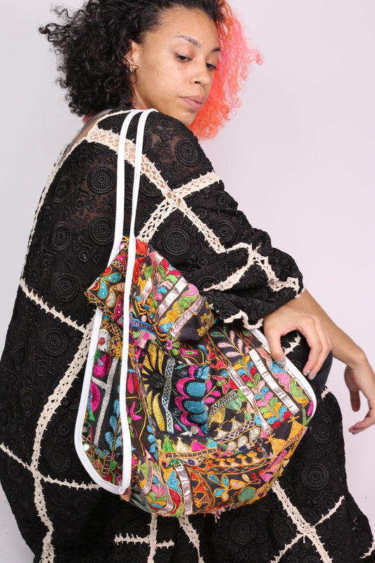 JINNY EMBROIDERED BAG - BANGKOK TAILOR CLOTHING STORE - HANDMADE CLOTHING