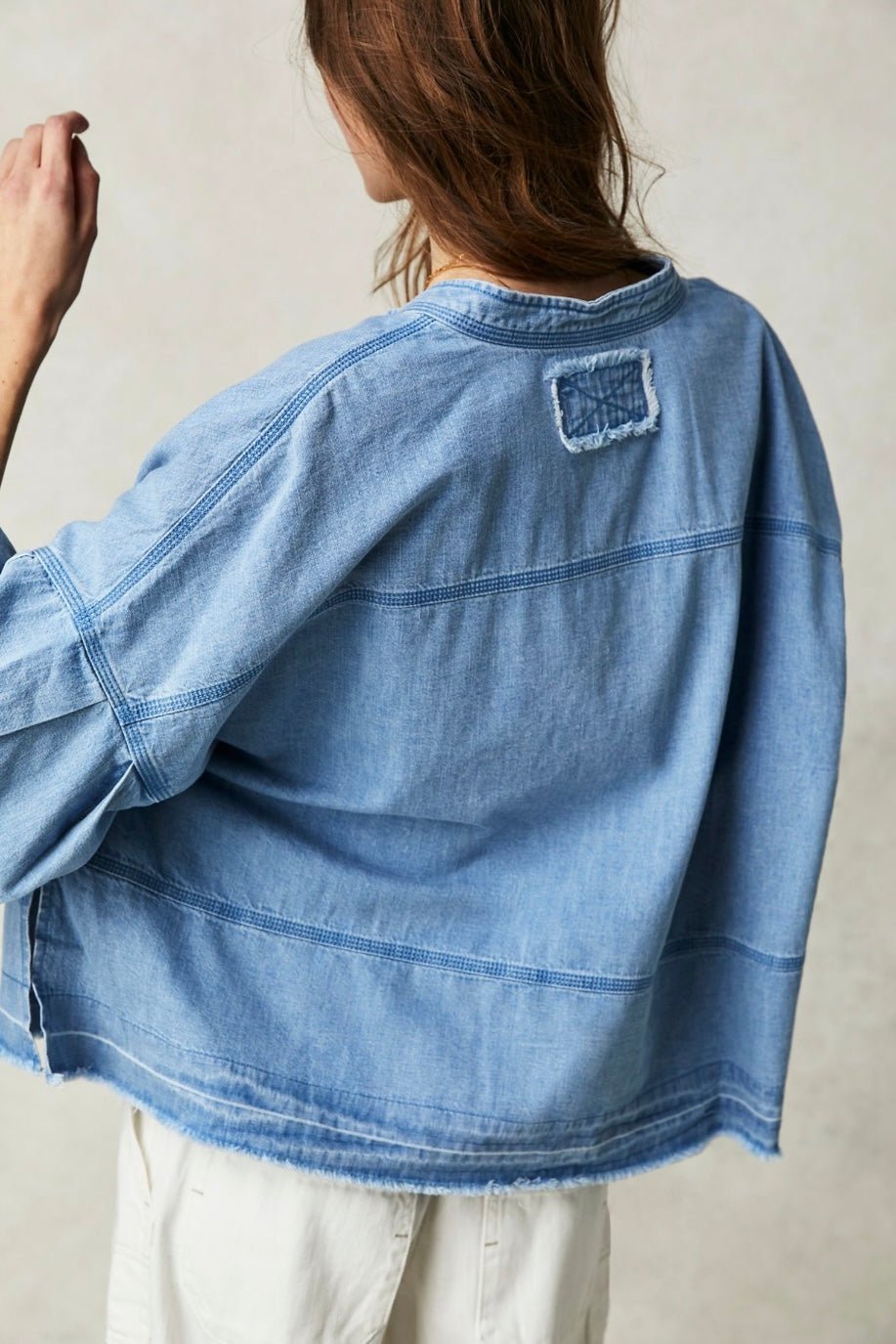 JUDE DENIM PULLOVER - BANGKOK TAILOR CLOTHING STORE - HANDMADE CLOTHING