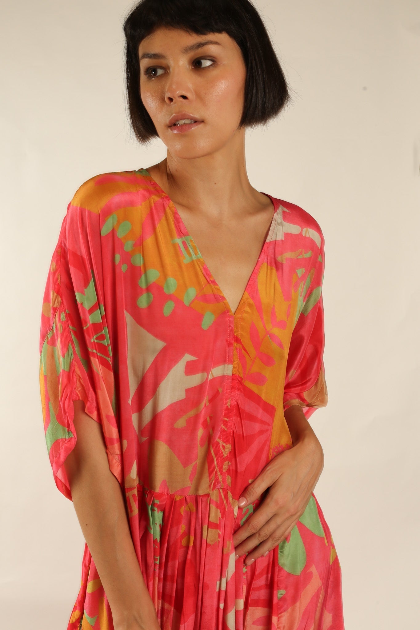 KAFTAN DRESS CURU - BANGKOK TAILOR CLOTHING STORE - HANDMADE CLOTHING