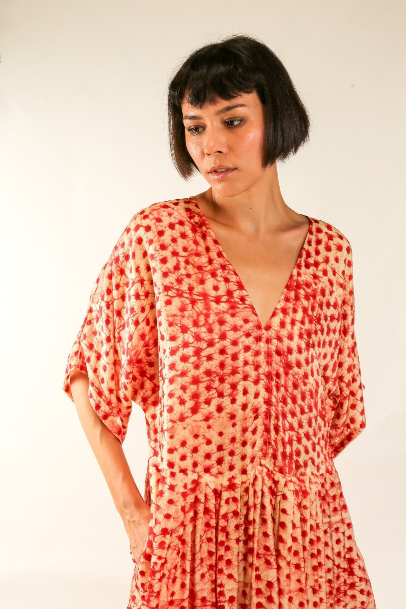 KAFTAN DRESS CURU - BANGKOK TAILOR CLOTHING STORE - HANDMADE CLOTHING