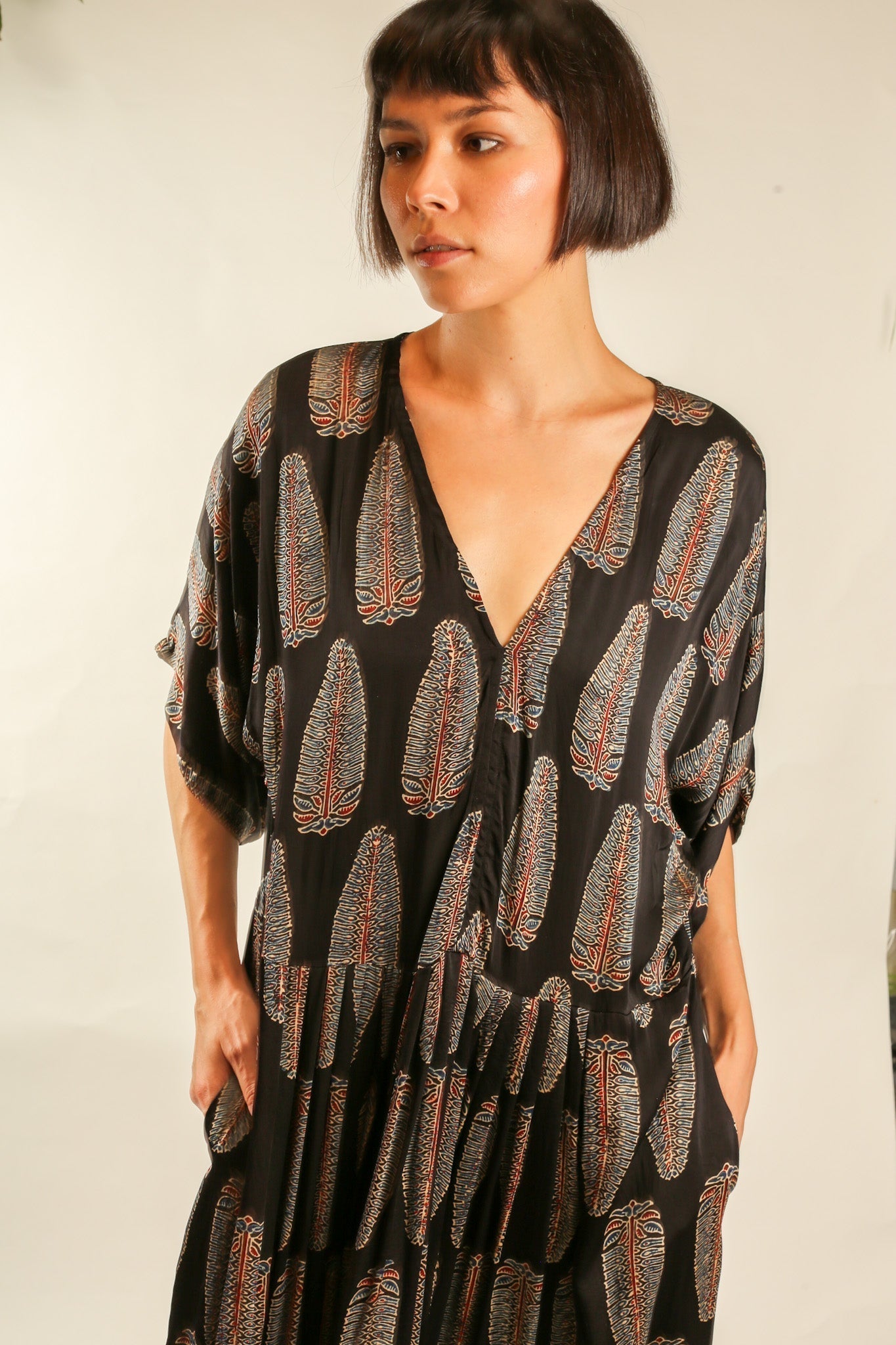 KAFTAN DRESS CURU - BANGKOK TAILOR CLOTHING STORE - HANDMADE CLOTHING