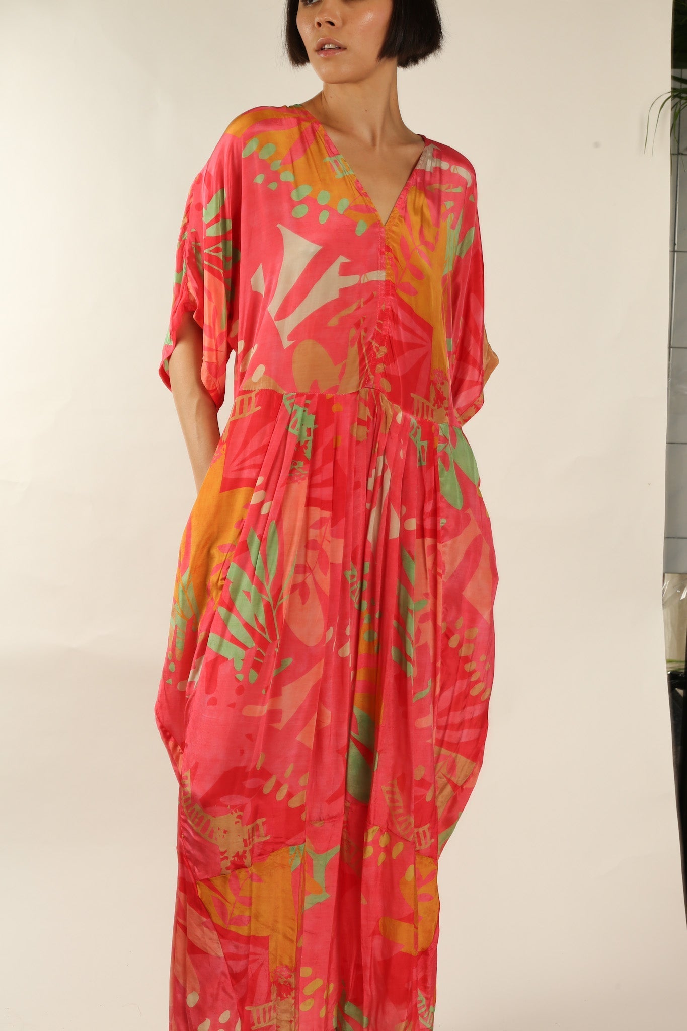 KAFTAN DRESS CURU - BANGKOK TAILOR CLOTHING STORE - HANDMADE CLOTHING