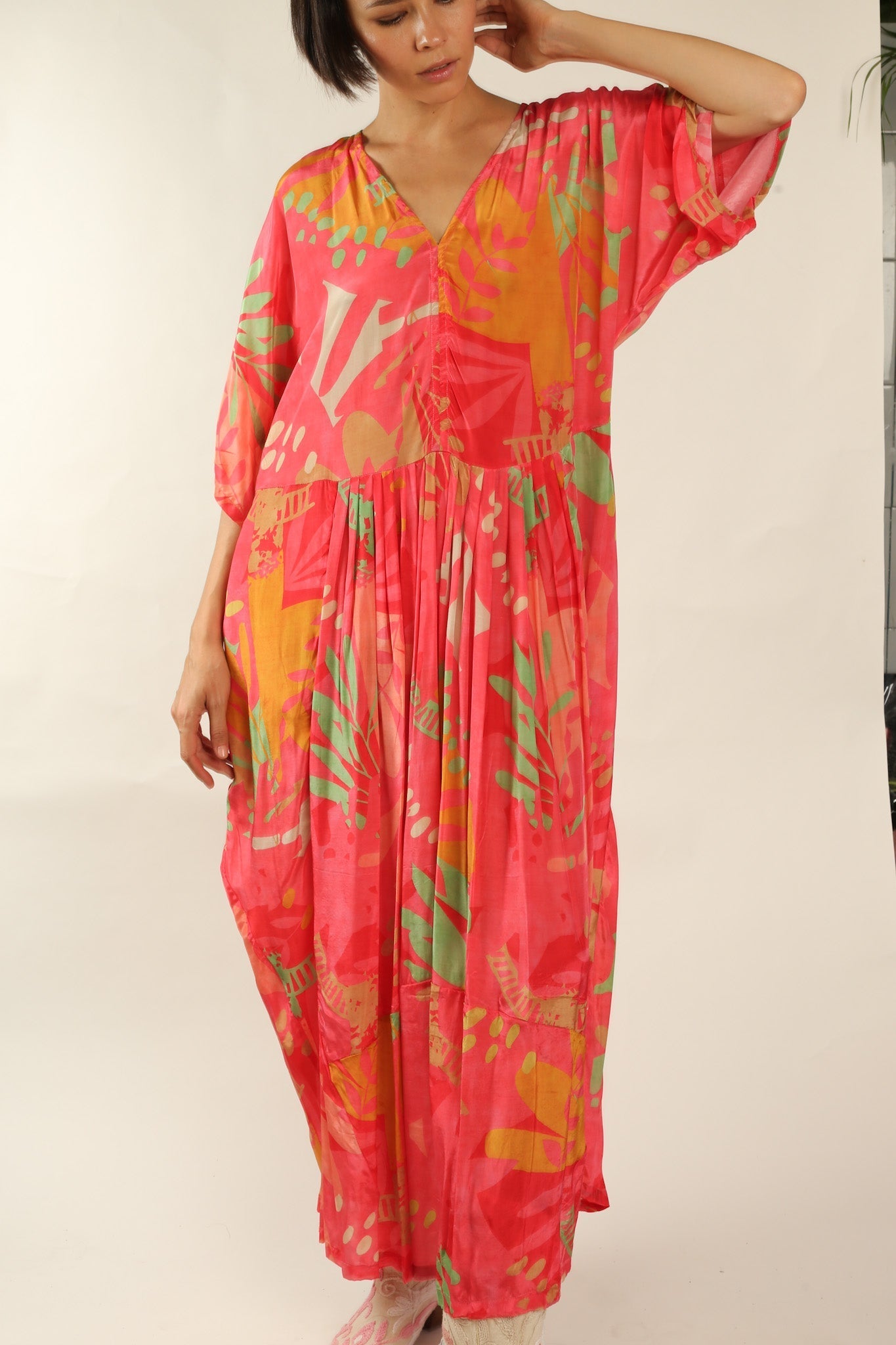 KAFTAN DRESS CURU - BANGKOK TAILOR CLOTHING STORE - HANDMADE CLOTHING