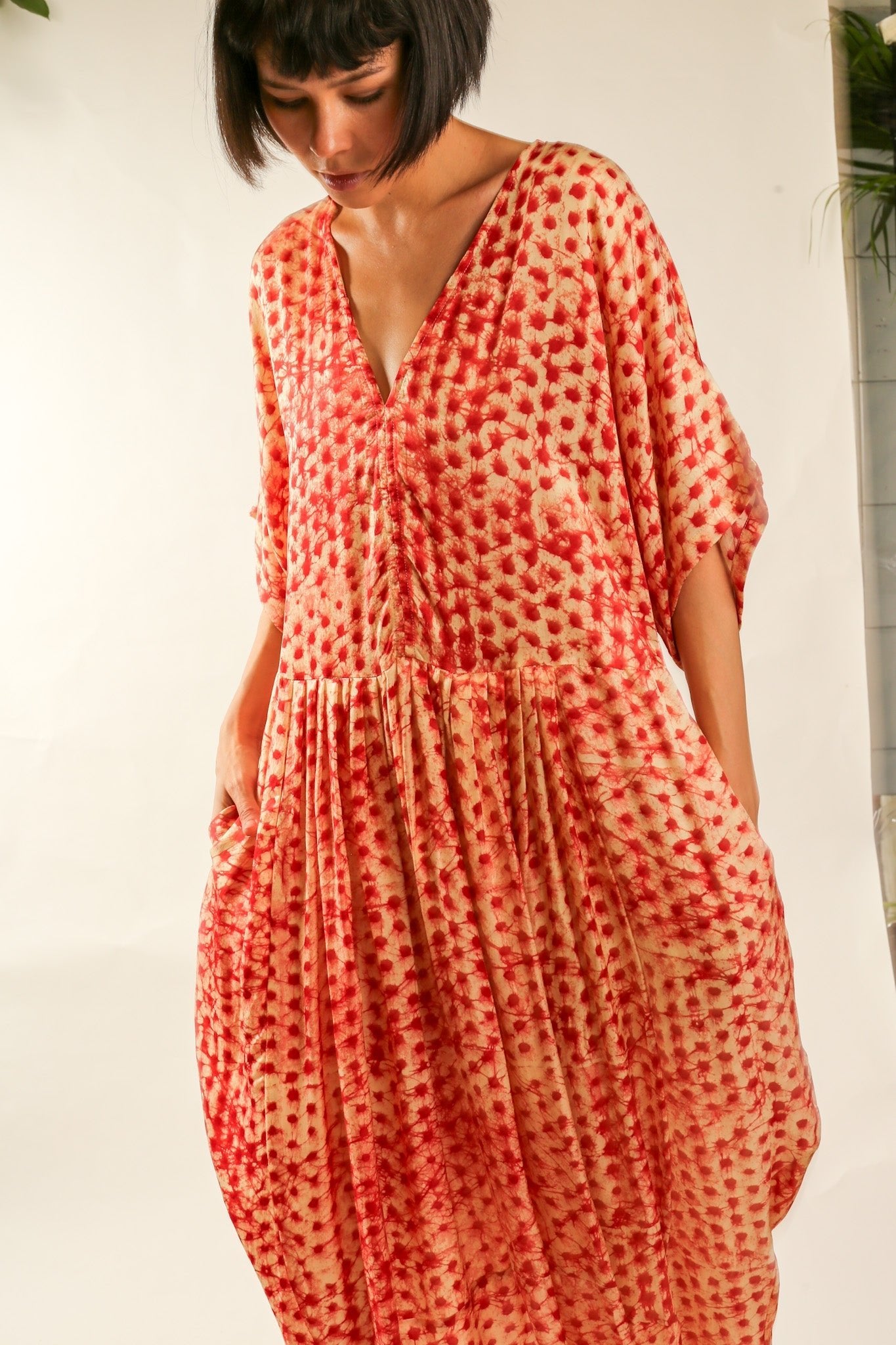 KAFTAN DRESS CURU - BANGKOK TAILOR CLOTHING STORE - HANDMADE CLOTHING