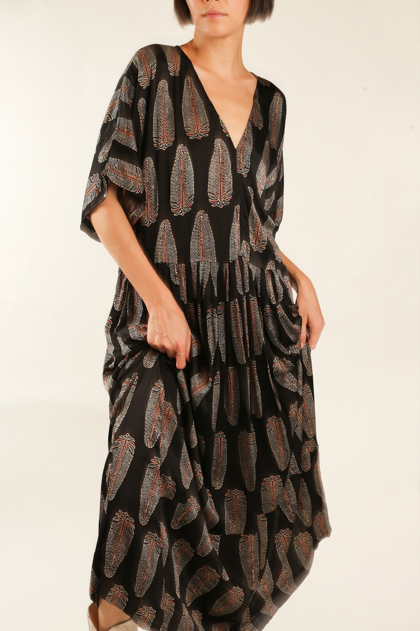 KAFTAN DRESS CURU - BANGKOK TAILOR CLOTHING STORE - HANDMADE CLOTHING