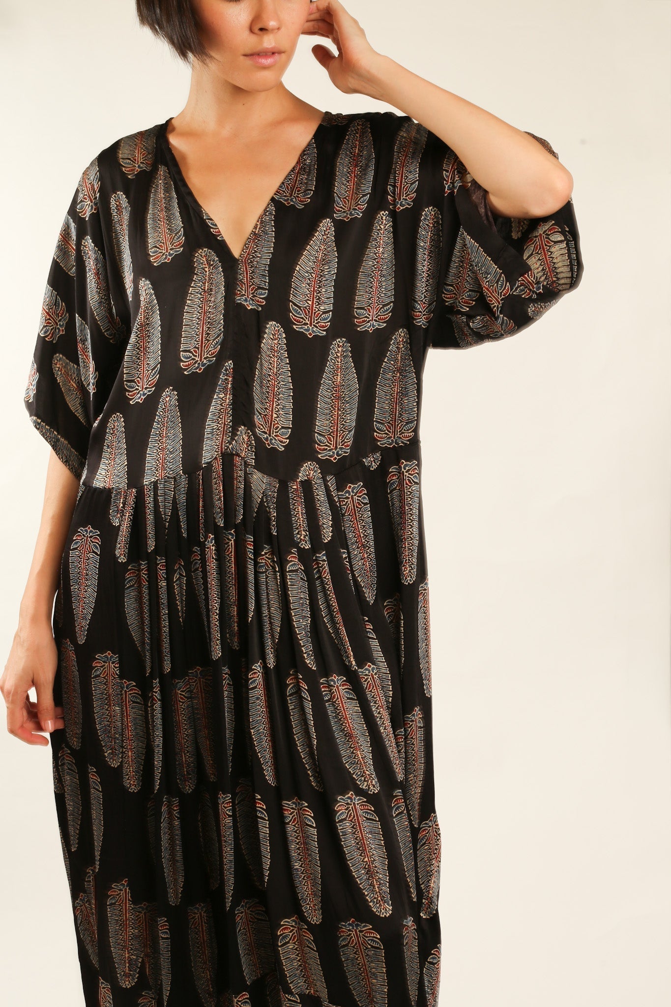 KAFTAN DRESS CURU - BANGKOK TAILOR CLOTHING STORE - HANDMADE CLOTHING