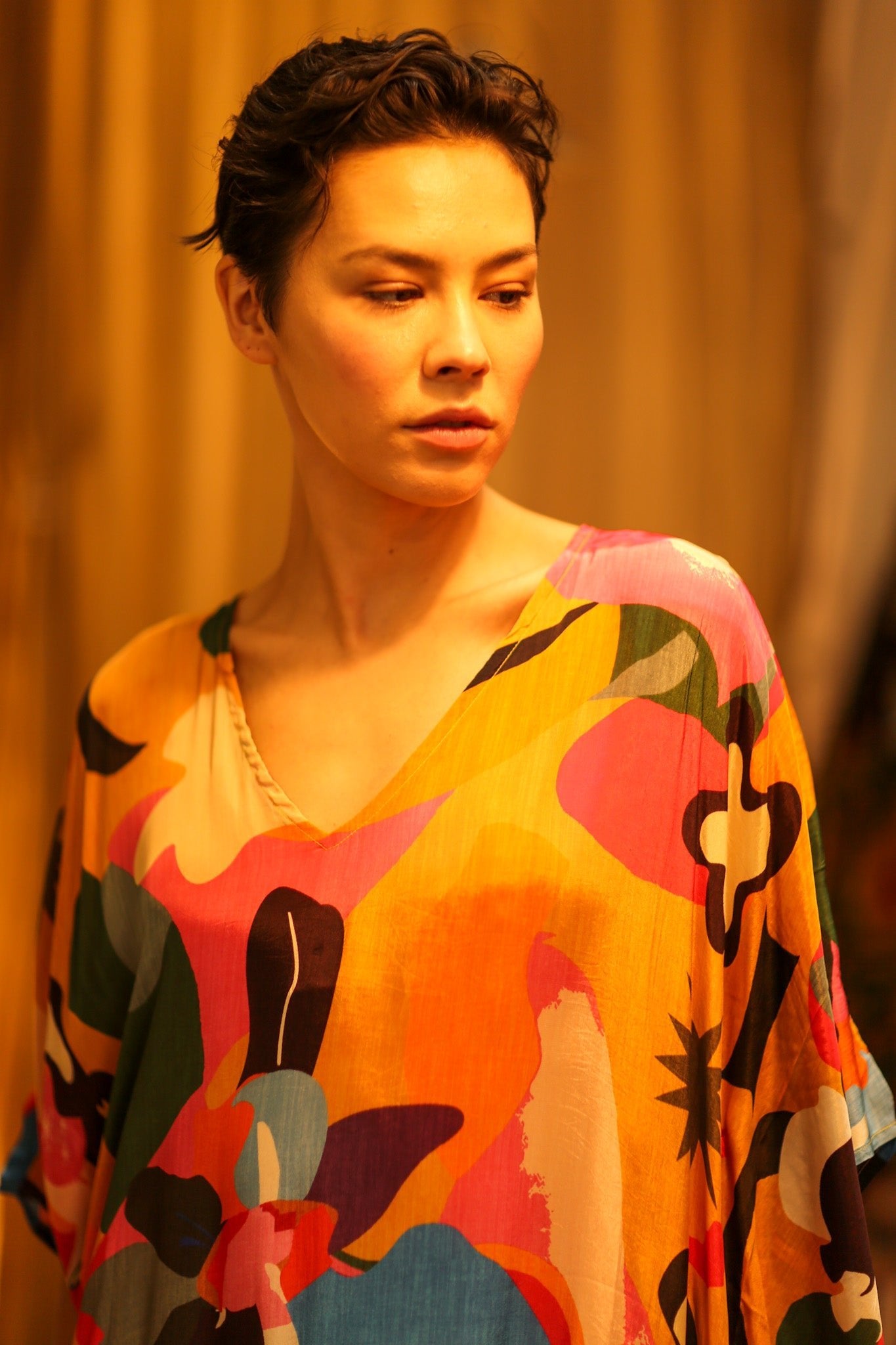 KAFTAN DRESS WERUSHKA - BANGKOK TAILOR CLOTHING STORE - HANDMADE CLOTHING