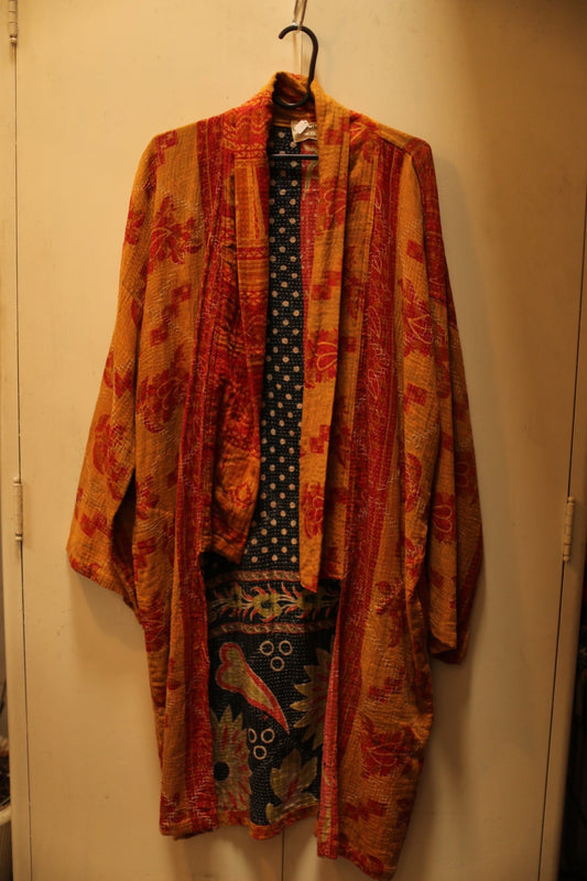 KANTHA COAT - S90 - BANGKOK TAILOR CLOTHING STORE - HANDMADE CLOTHING