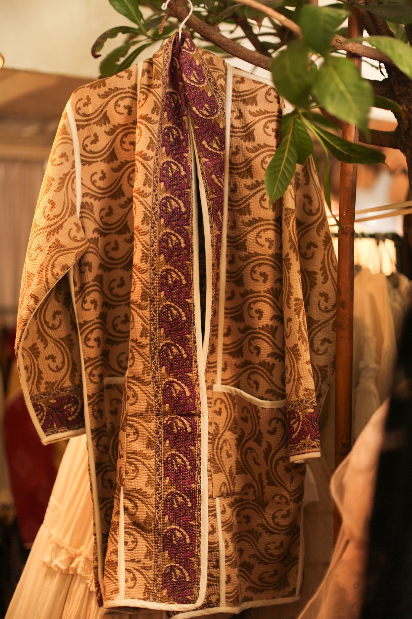 KANTHA COAT YURI - BANGKOK TAILOR CLOTHING STORE - HANDMADE CLOTHING