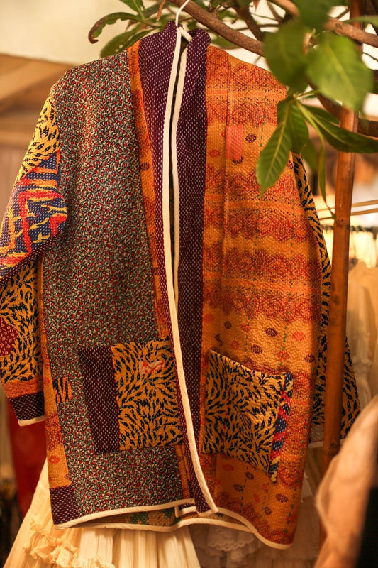 KANTHA COAT YURI - BANGKOK TAILOR CLOTHING STORE - HANDMADE CLOTHING