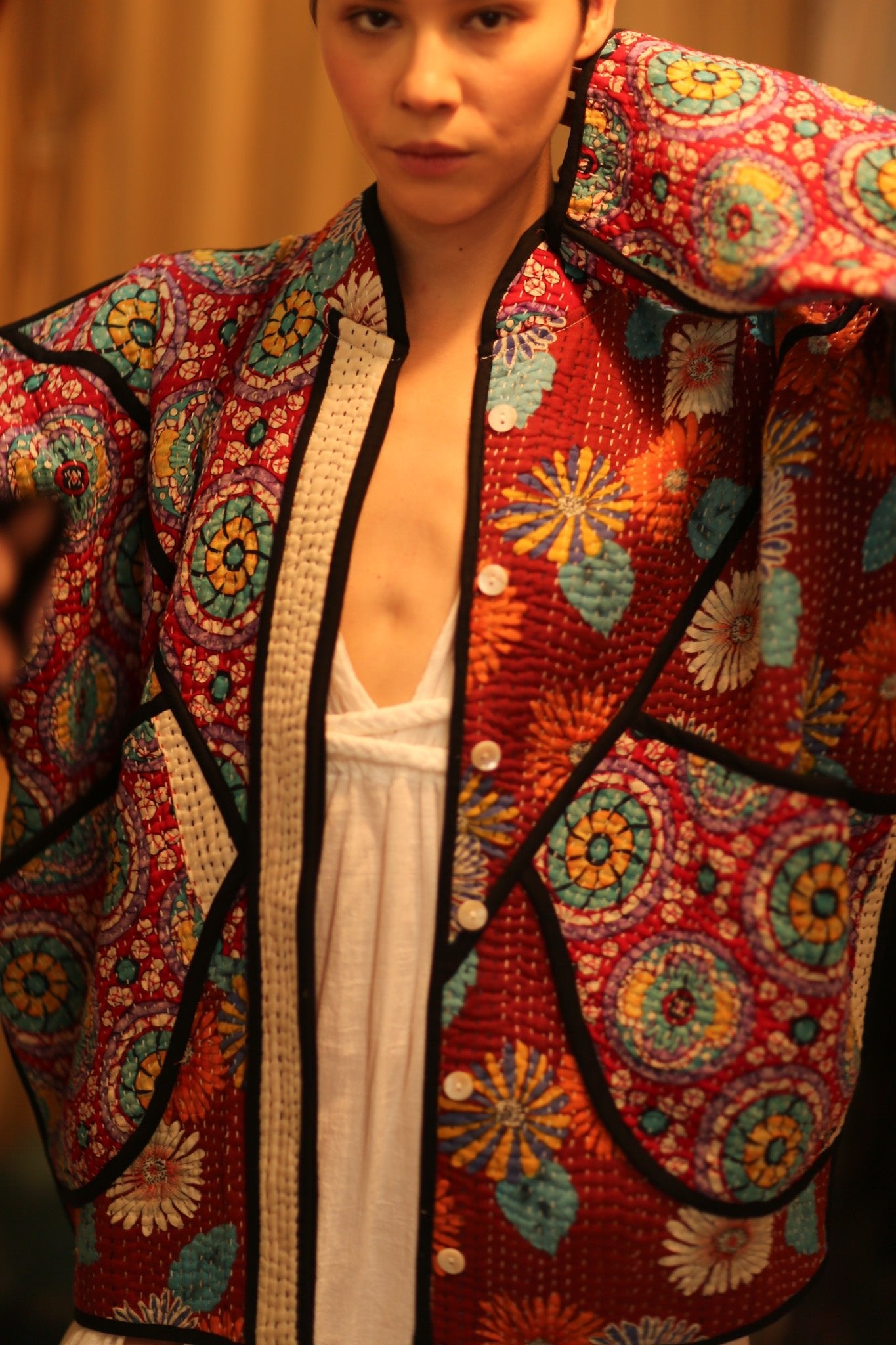 KANTHA JACCKET CANDY - BANGKOK TAILOR CLOTHING STORE - HANDMADE CLOTHING
