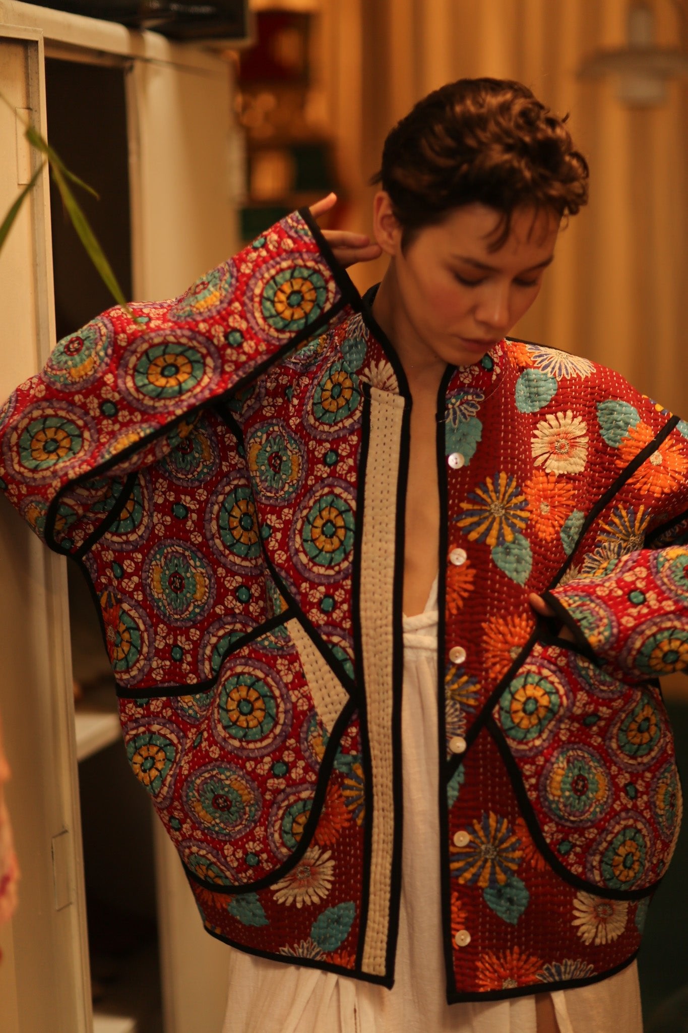 KANTHA JACCKET CANDY - BANGKOK TAILOR CLOTHING STORE - HANDMADE CLOTHING