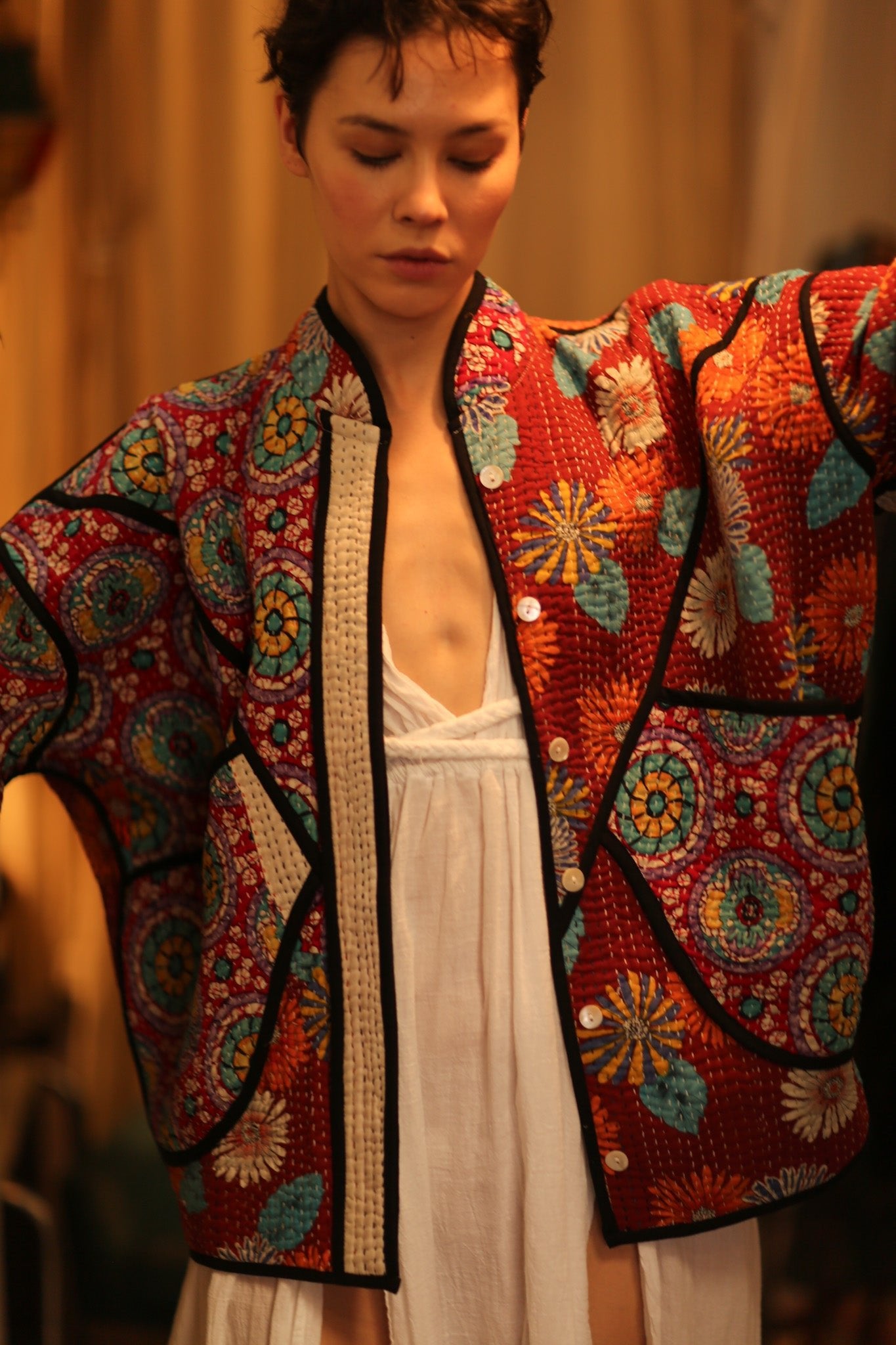 KANTHA JACCKET CANDY - BANGKOK TAILOR CLOTHING STORE - HANDMADE CLOTHING