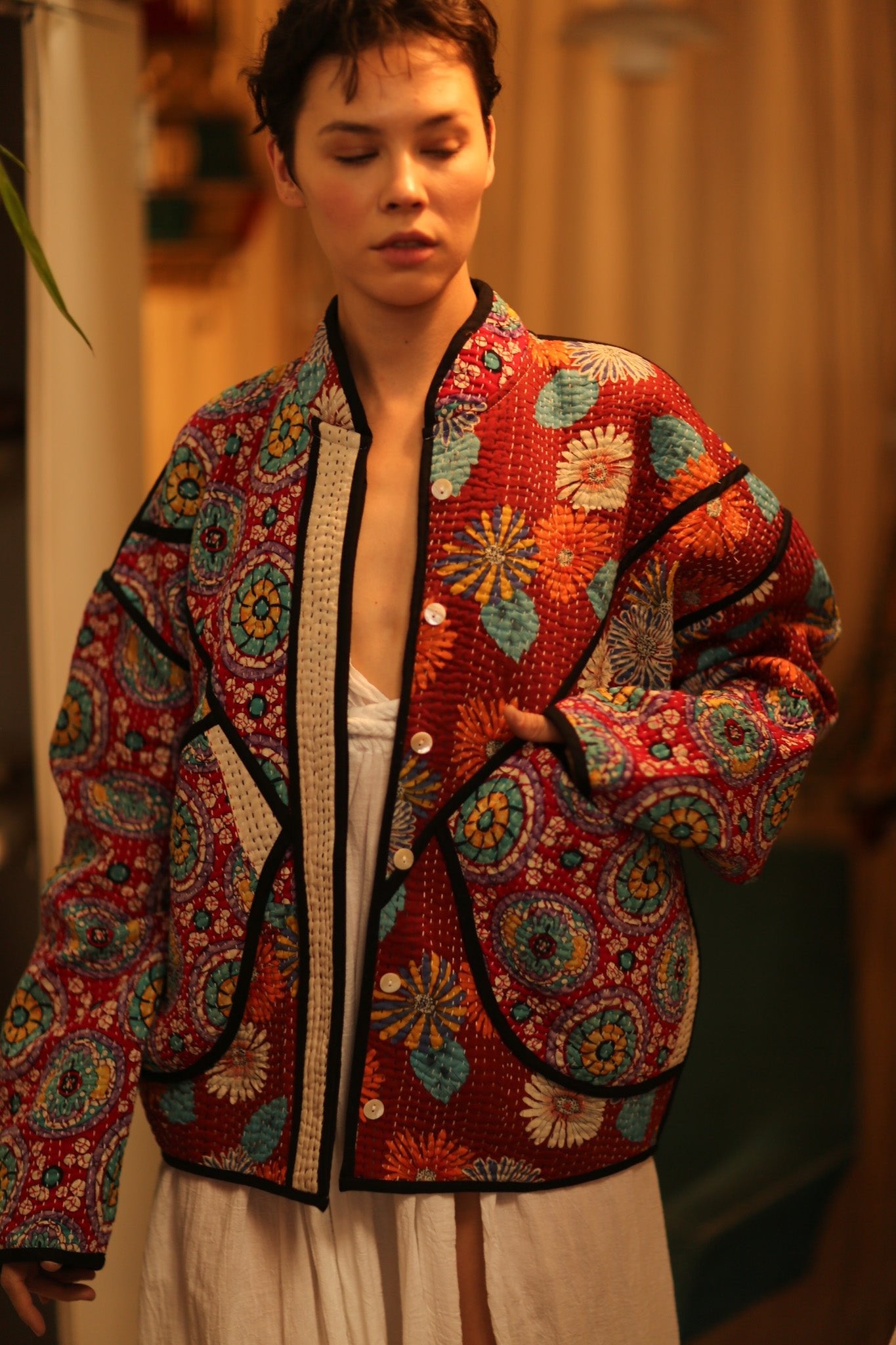 KANTHA JACCKET CANDY - BANGKOK TAILOR CLOTHING STORE - HANDMADE CLOTHING