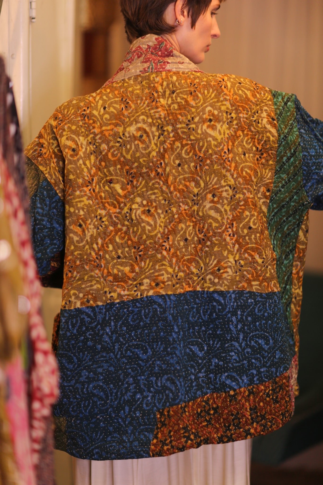 KANTHA JACKET COLORFUL ART - BANGKOK TAILOR CLOTHING STORE - HANDMADE CLOTHING