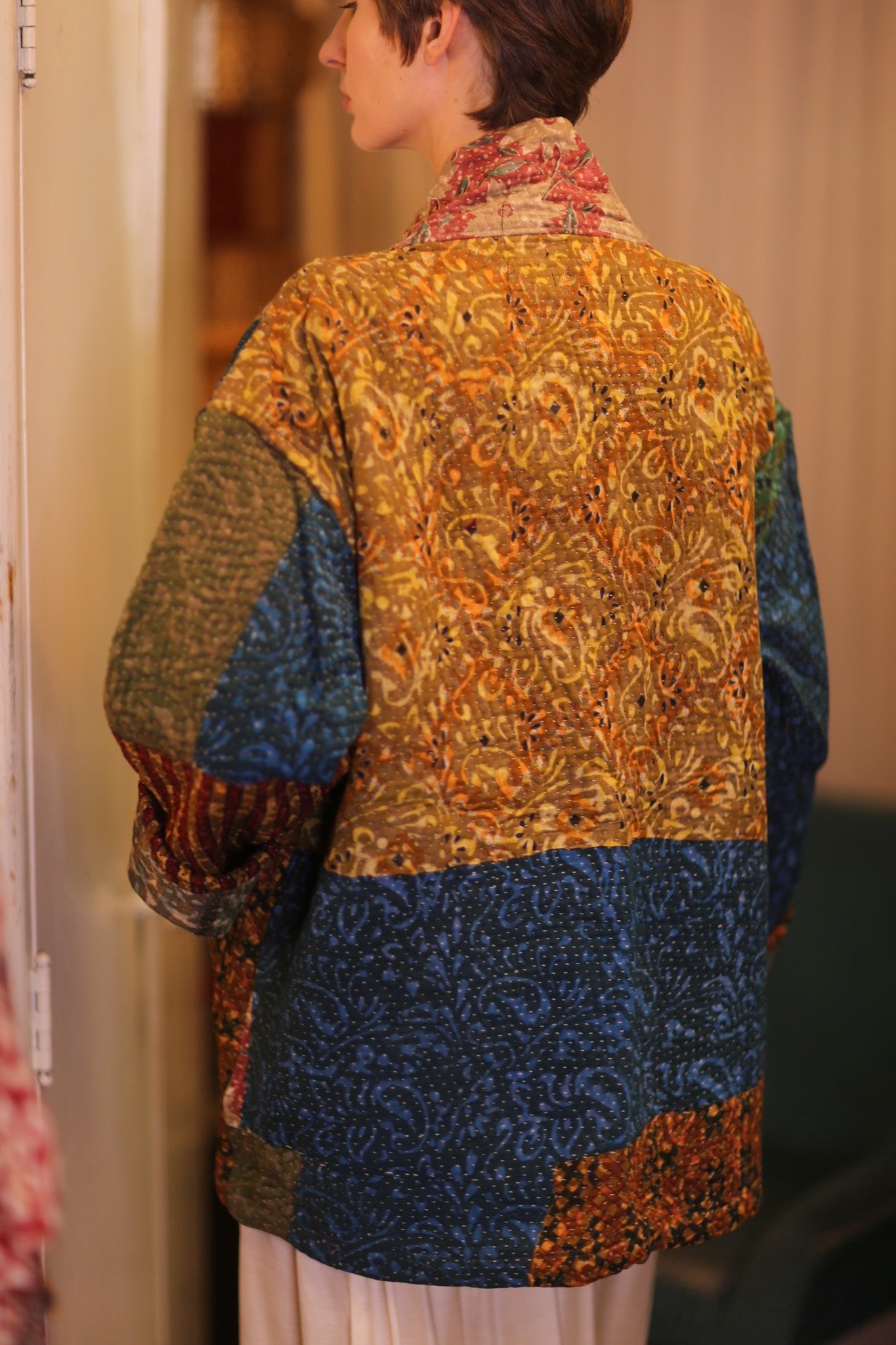 KANTHA JACKET COLORFUL ART - BANGKOK TAILOR CLOTHING STORE - HANDMADE CLOTHING