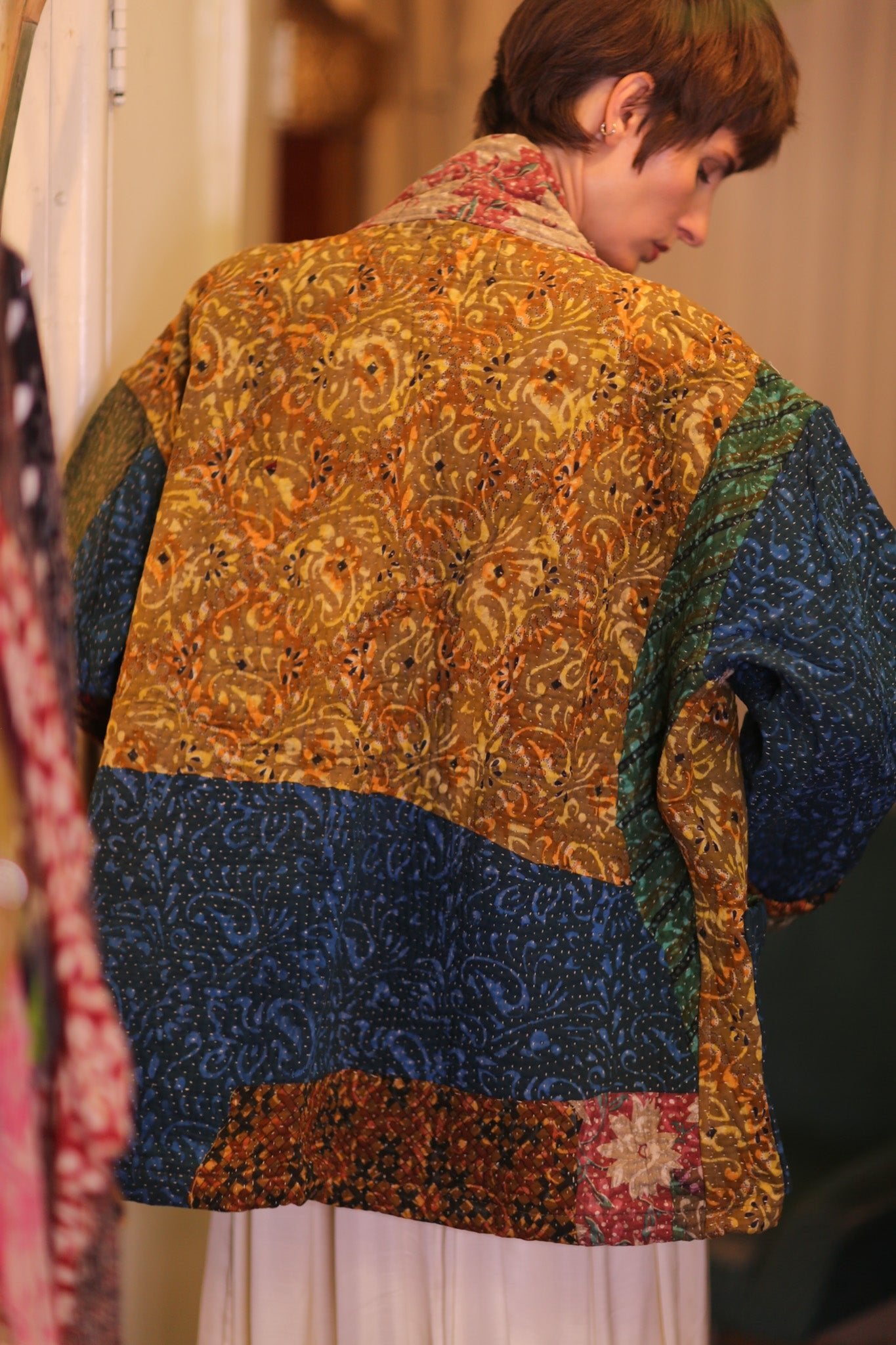 KANTHA JACKET COLORFUL ART - BANGKOK TAILOR CLOTHING STORE - HANDMADE CLOTHING