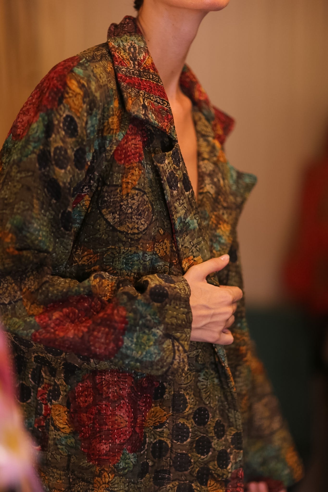 KANTHA JACKET FLORALS DAASI - BANGKOK TAILOR CLOTHING STORE - HANDMADE CLOTHING