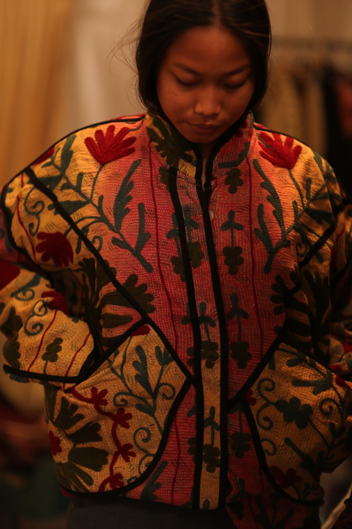 KANTHA JACKET GERALDINE - BANGKOK TAILOR CLOTHING STORE - HANDMADE CLOTHING