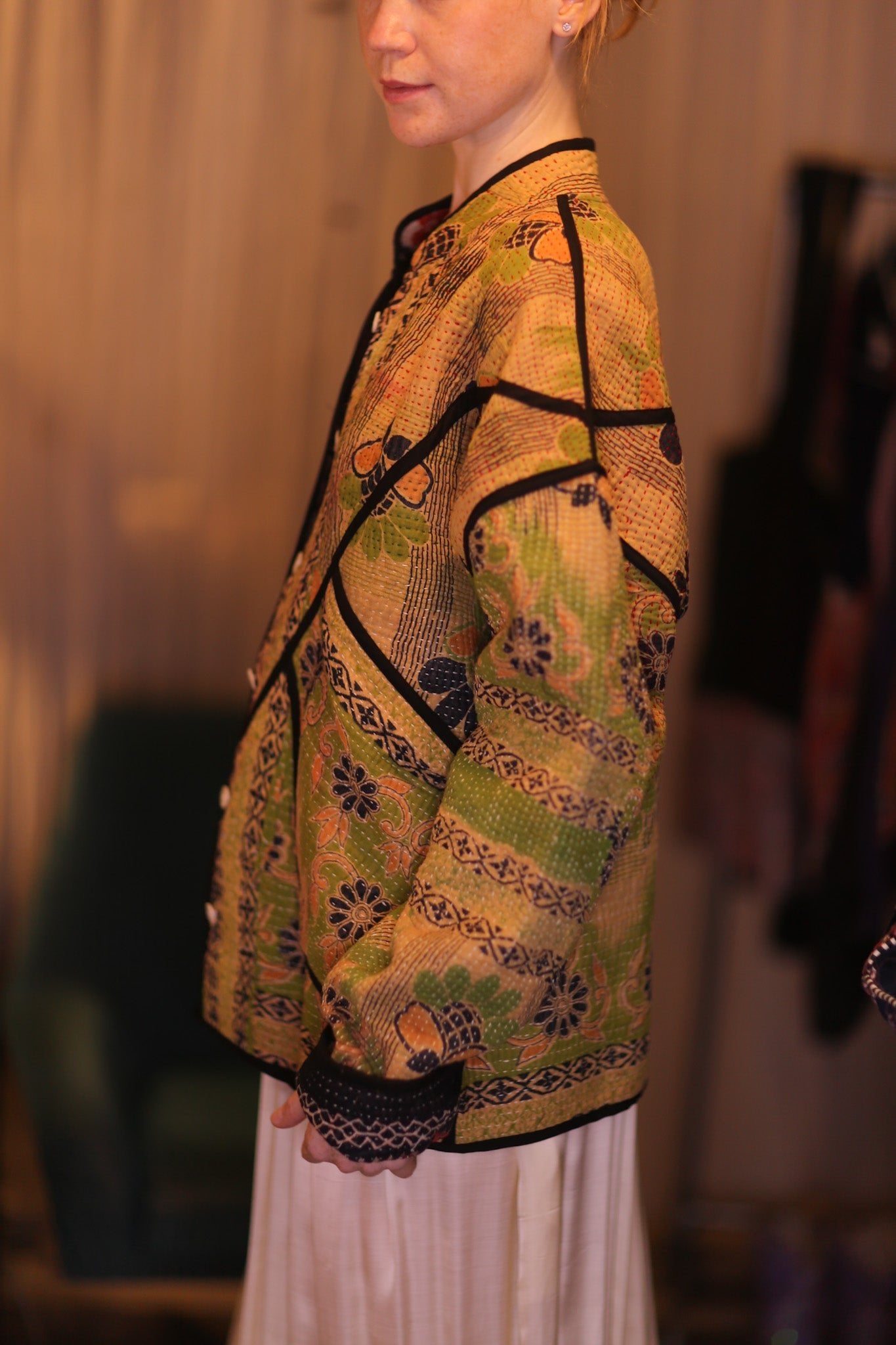 KANTHA JACKET HNIN - BANGKOK TAILOR CLOTHING STORE - HANDMADE CLOTHING