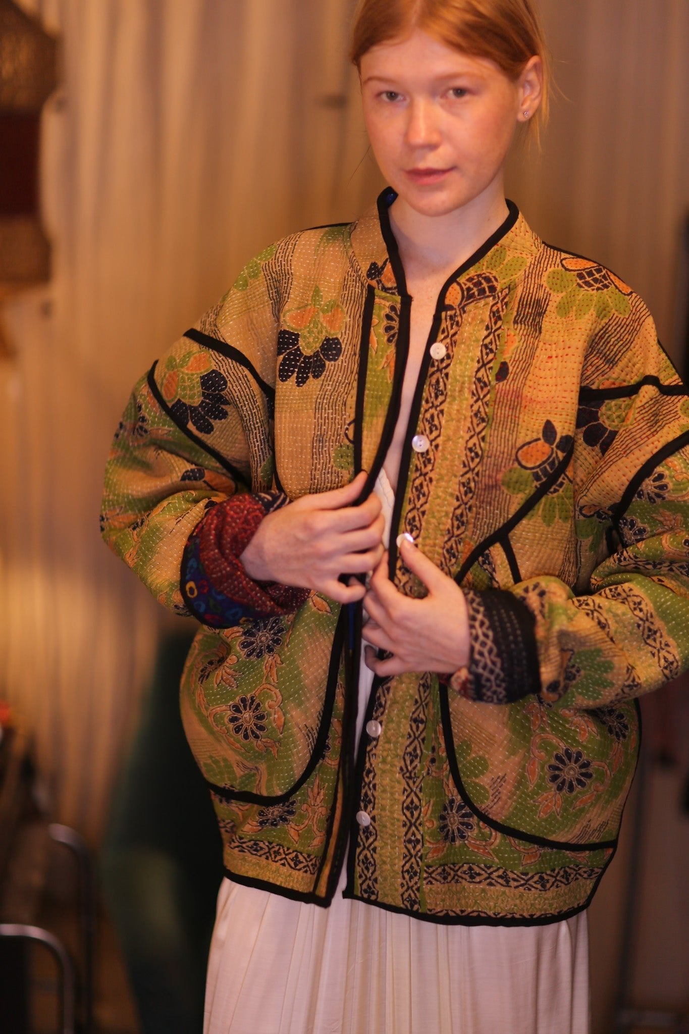 KANTHA JACKET HNIN - BANGKOK TAILOR CLOTHING STORE - HANDMADE CLOTHING