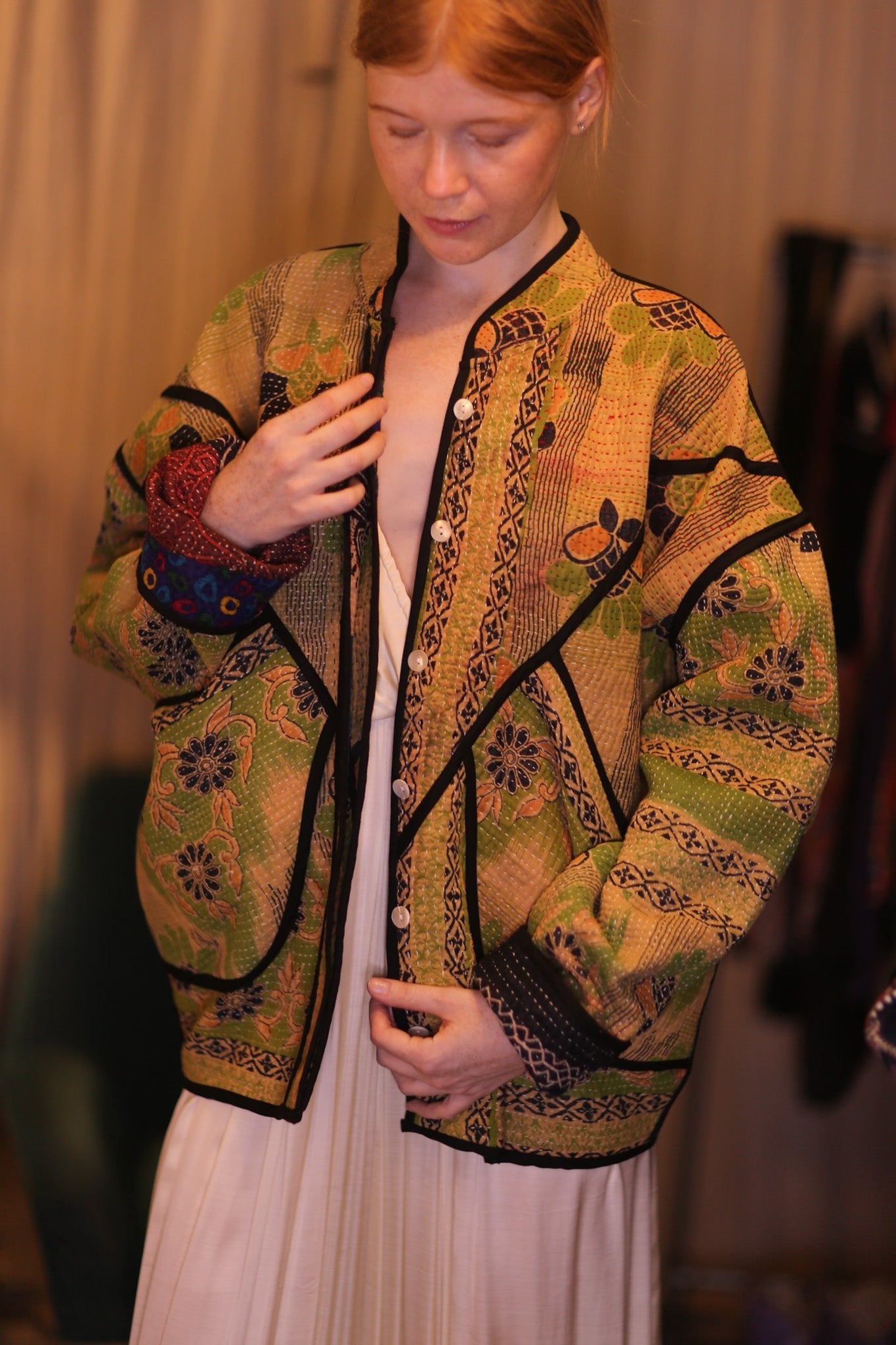 KANTHA JACKET HNIN - BANGKOK TAILOR CLOTHING STORE - HANDMADE CLOTHING
