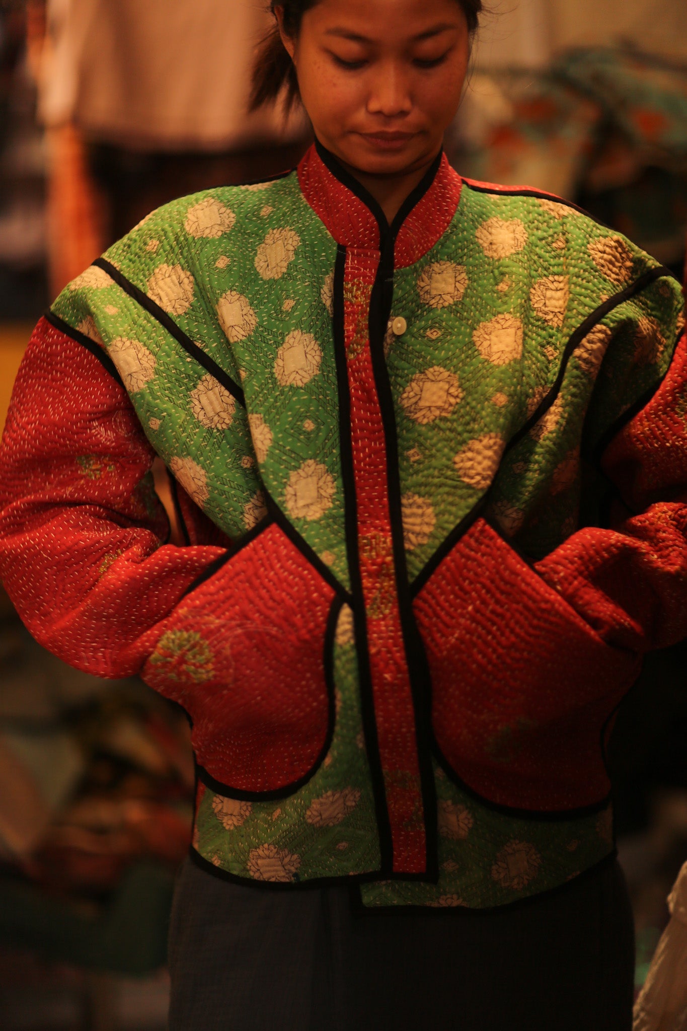 KANTHA JACKET IRINI - BANGKOK TAILOR CLOTHING STORE - HANDMADE CLOTHING