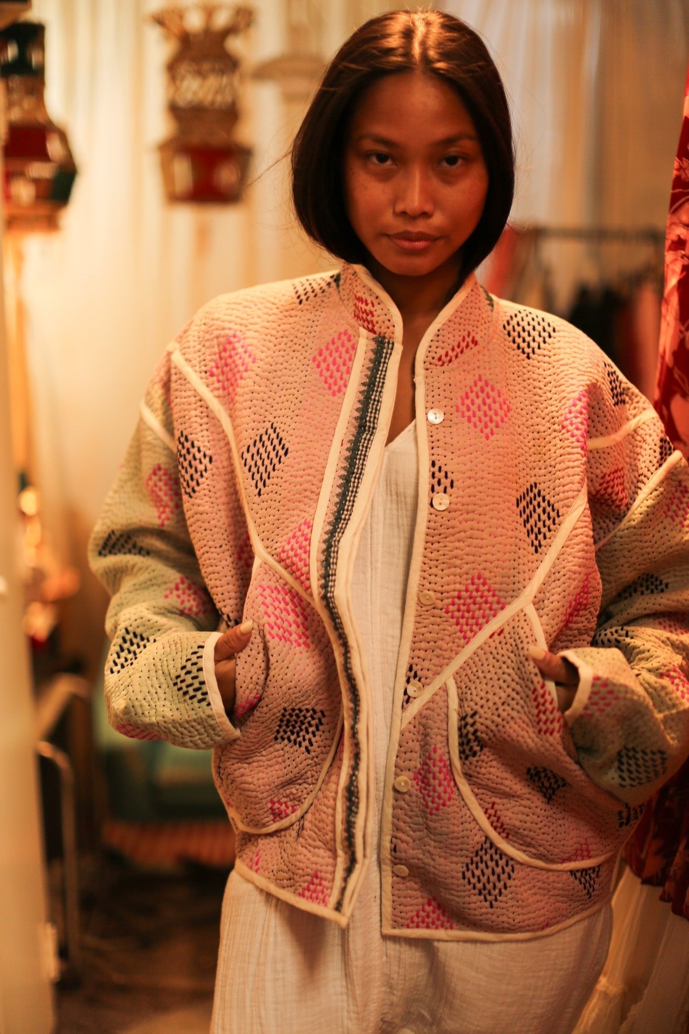 KANTHA JACKET JACKY - BANGKOK TAILOR CLOTHING STORE - HANDMADE CLOTHING