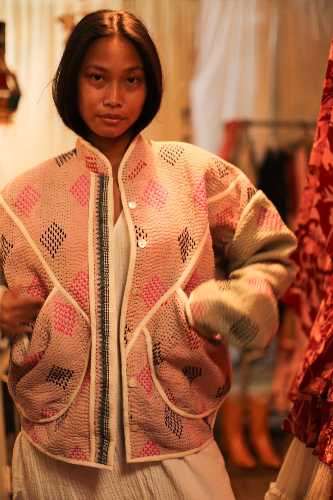 KANTHA JACKET JACKY - BANGKOK TAILOR CLOTHING STORE - HANDMADE CLOTHING