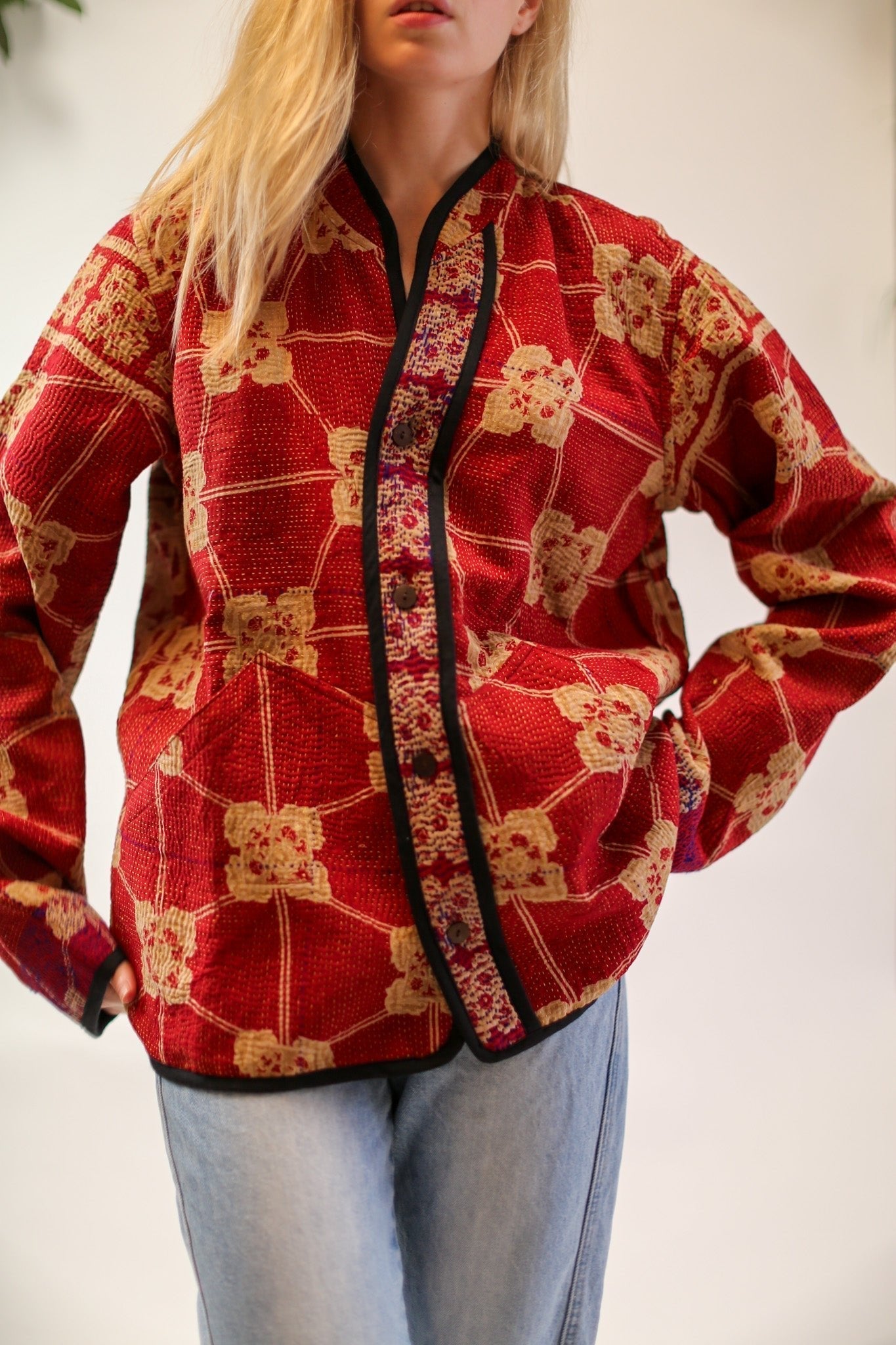 KANTHA JACKET JISTA - BANGKOK TAILOR CLOTHING STORE - HANDMADE CLOTHING