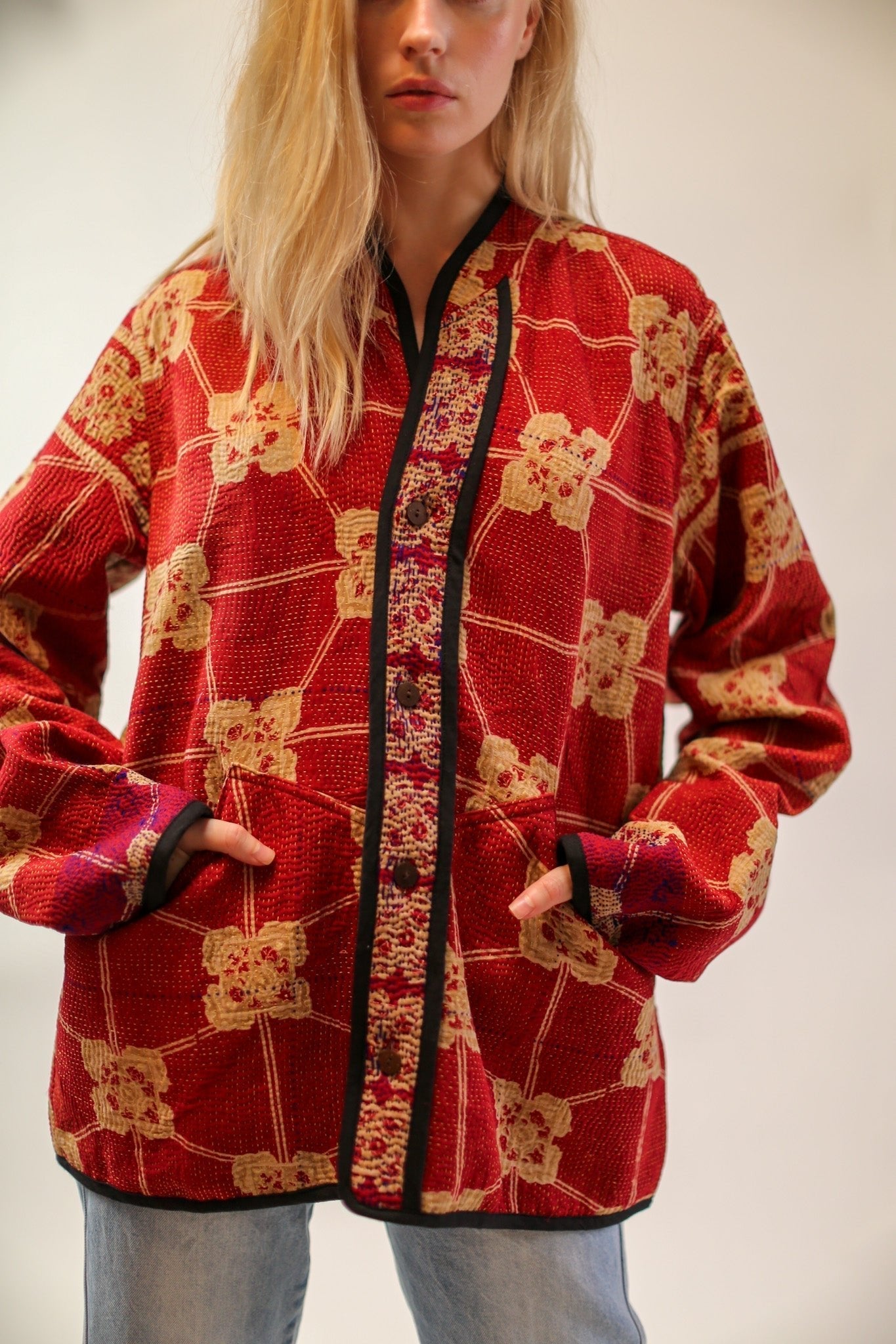 KANTHA JACKET JISTA - BANGKOK TAILOR CLOTHING STORE - HANDMADE CLOTHING