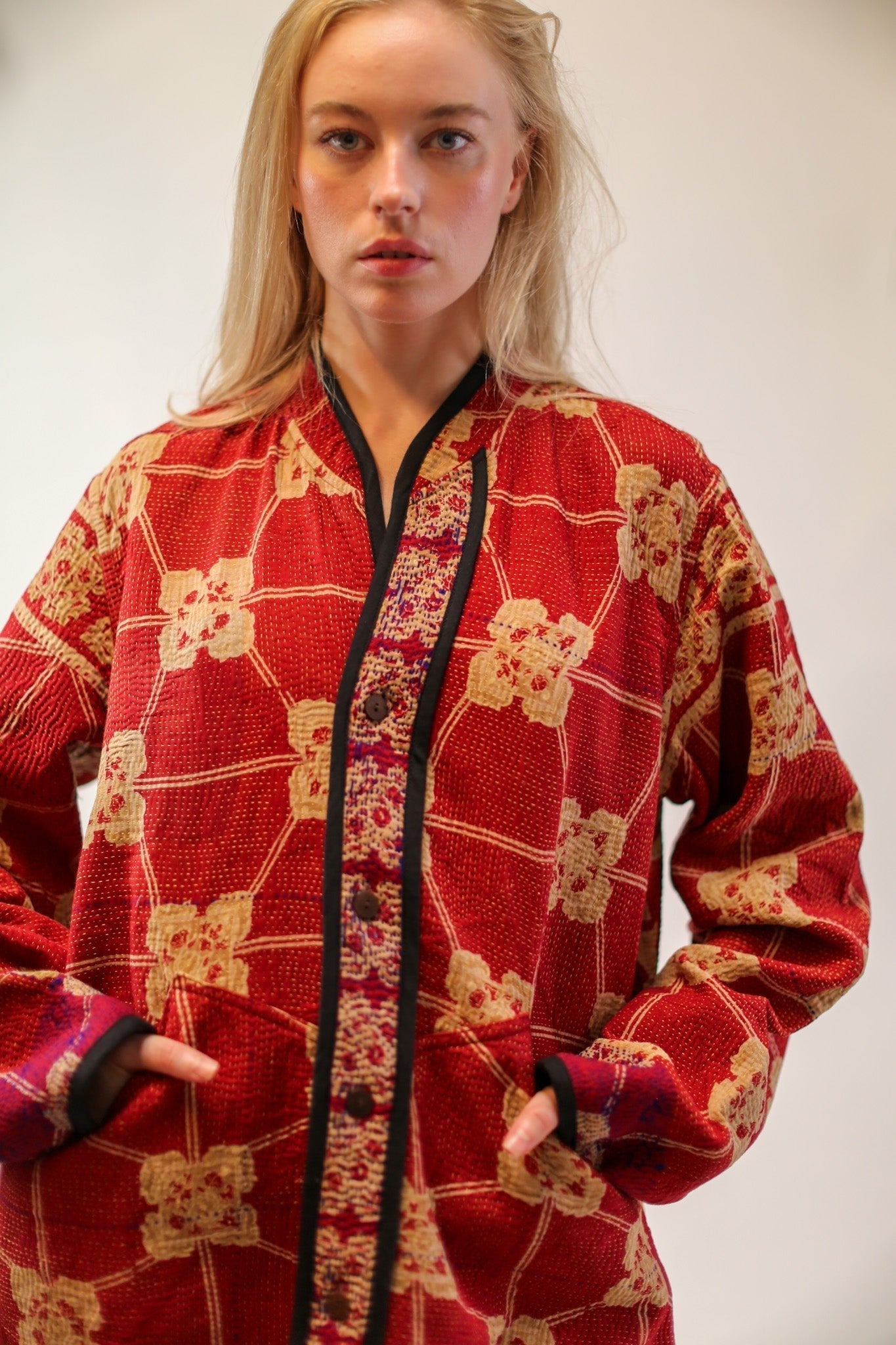 KANTHA JACKET JISTA - BANGKOK TAILOR CLOTHING STORE - HANDMADE CLOTHING