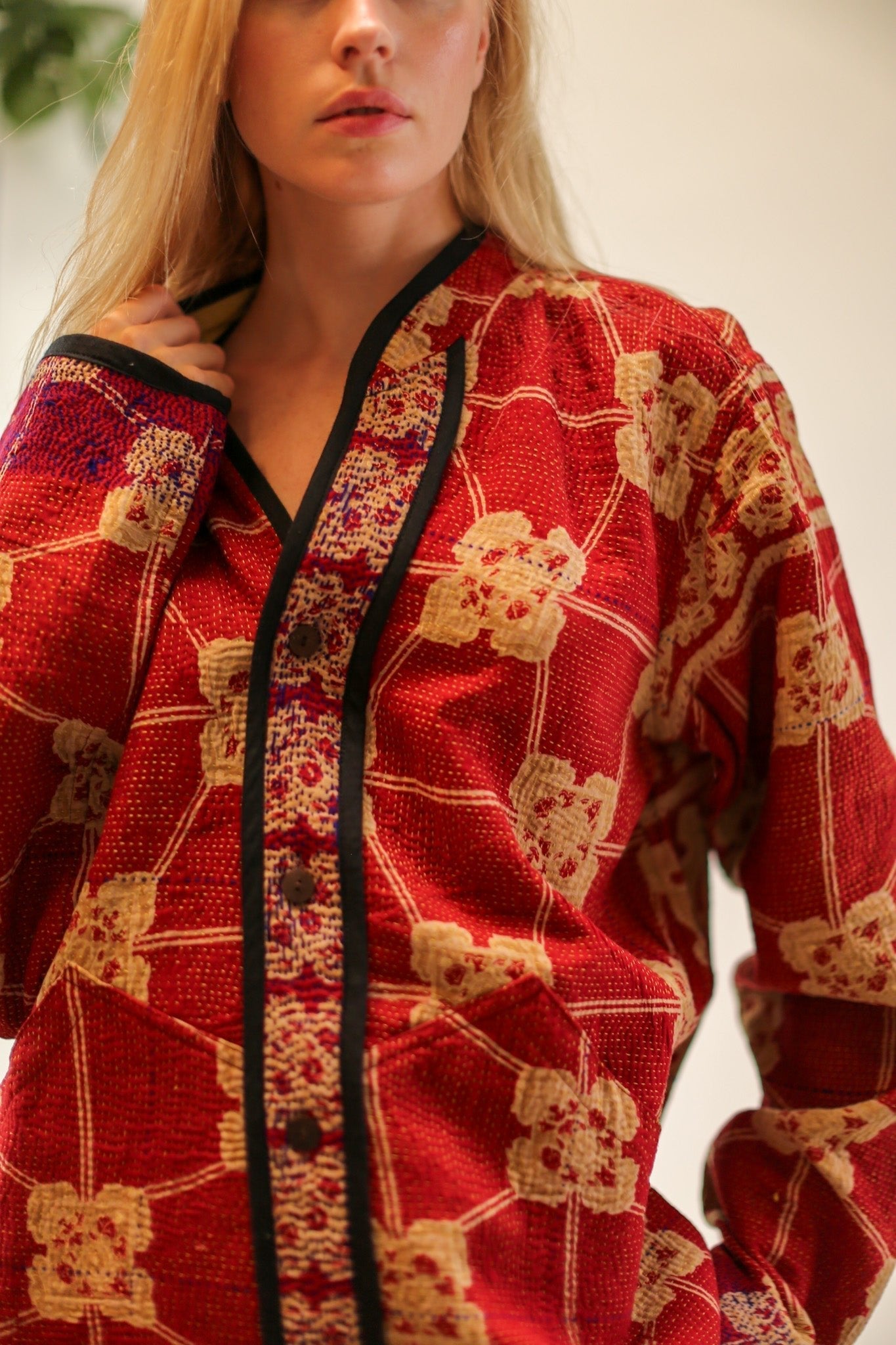 KANTHA JACKET JISTA - BANGKOK TAILOR CLOTHING STORE - HANDMADE CLOTHING