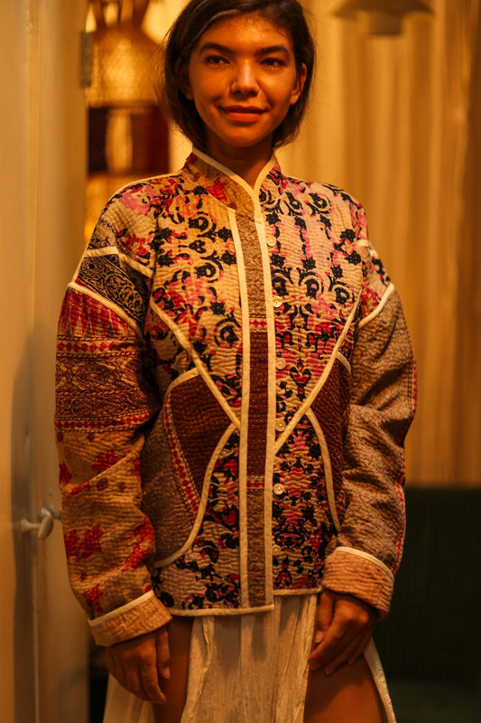 KANTHA JACKET MAGUI - BANGKOK TAILOR CLOTHING STORE - HANDMADE CLOTHING