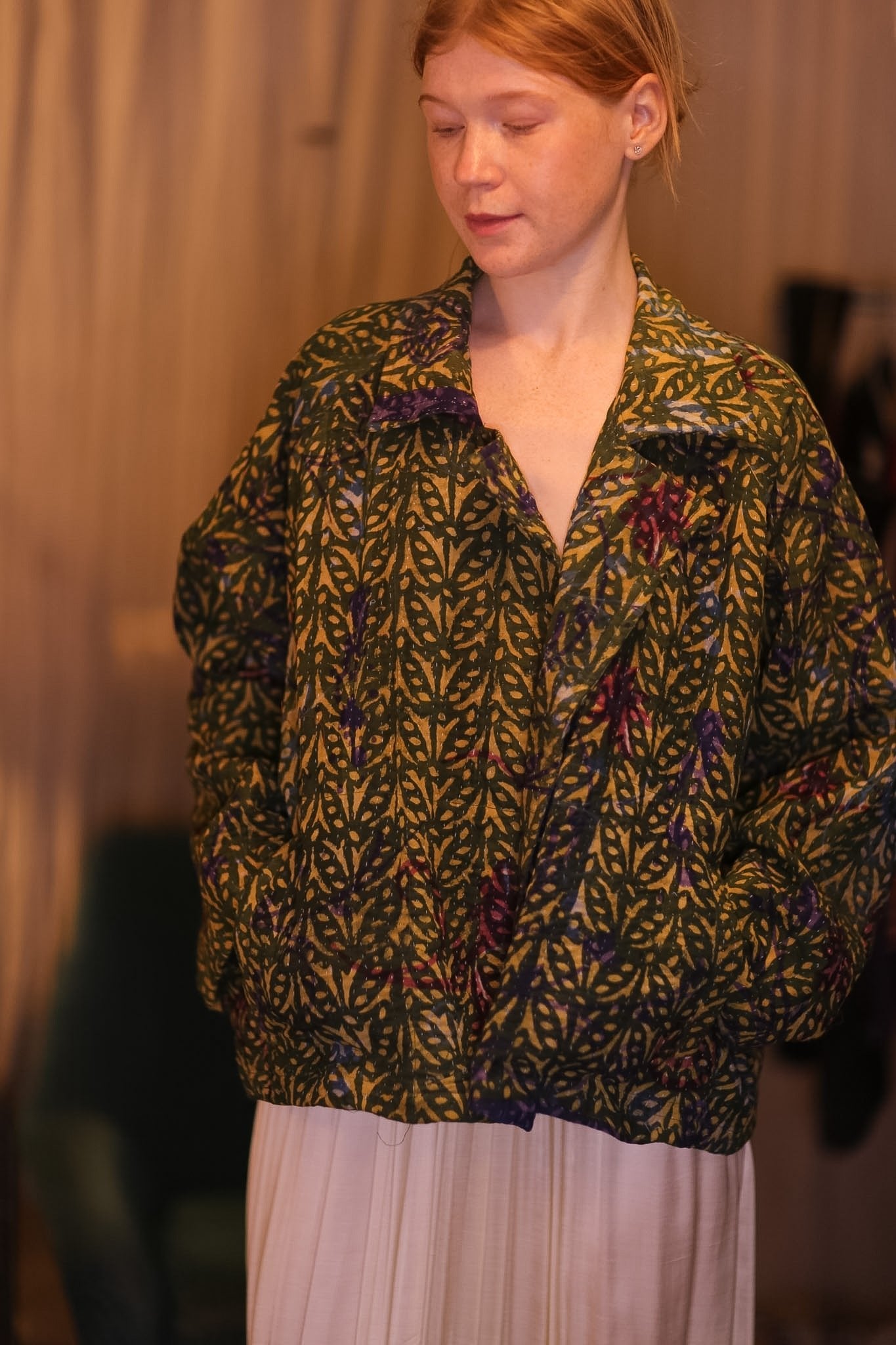 KANTHA JACKET MARIGOLD - BANGKOK TAILOR CLOTHING STORE - HANDMADE CLOTHING
