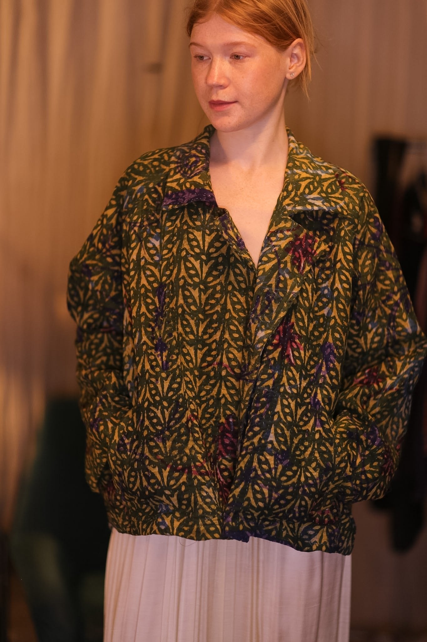 KANTHA JACKET MARIGOLD - BANGKOK TAILOR CLOTHING STORE - HANDMADE CLOTHING